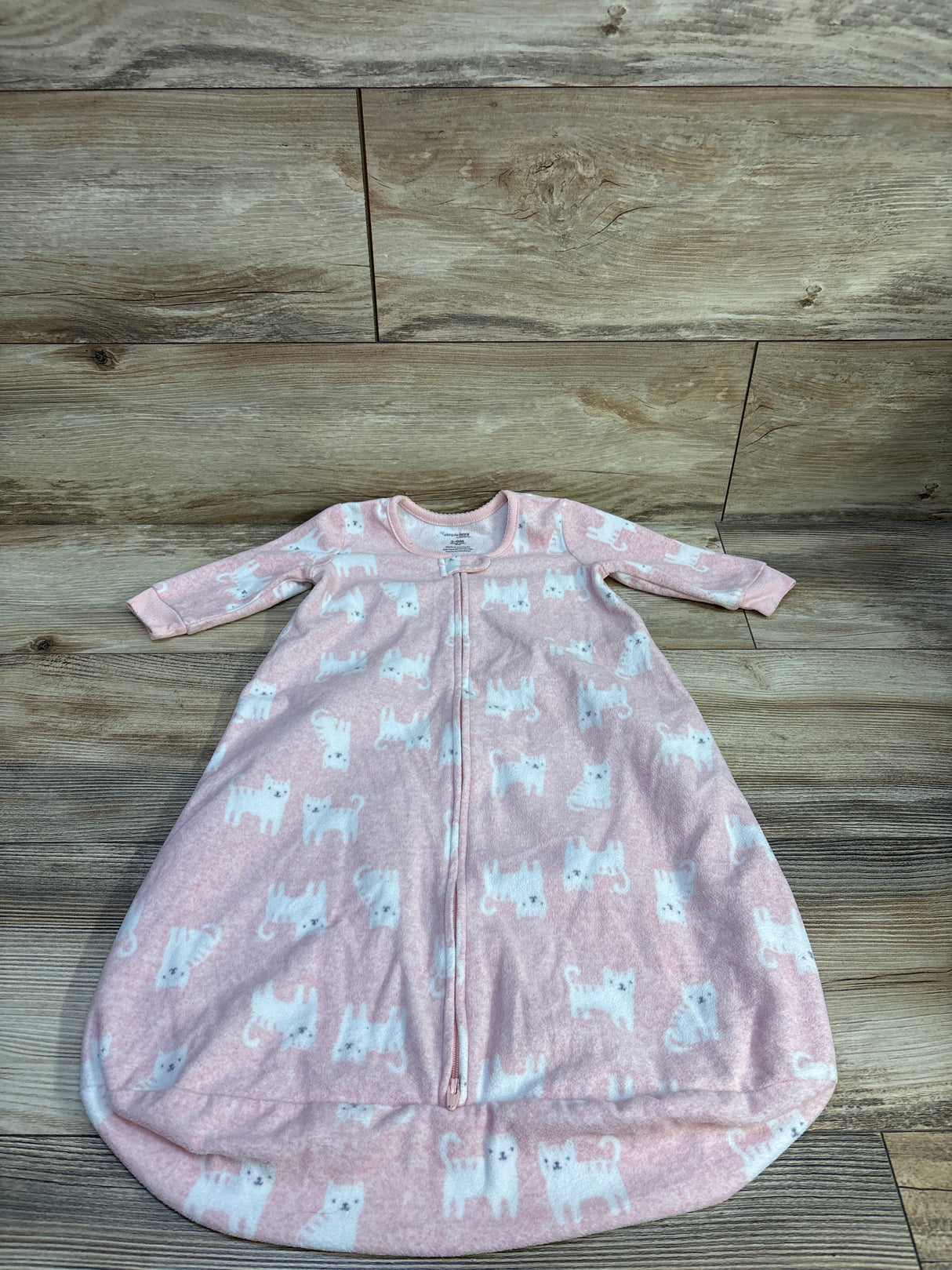 Simple Joys Cat Print Blanket Sleep Sack Pink sz 3-6m