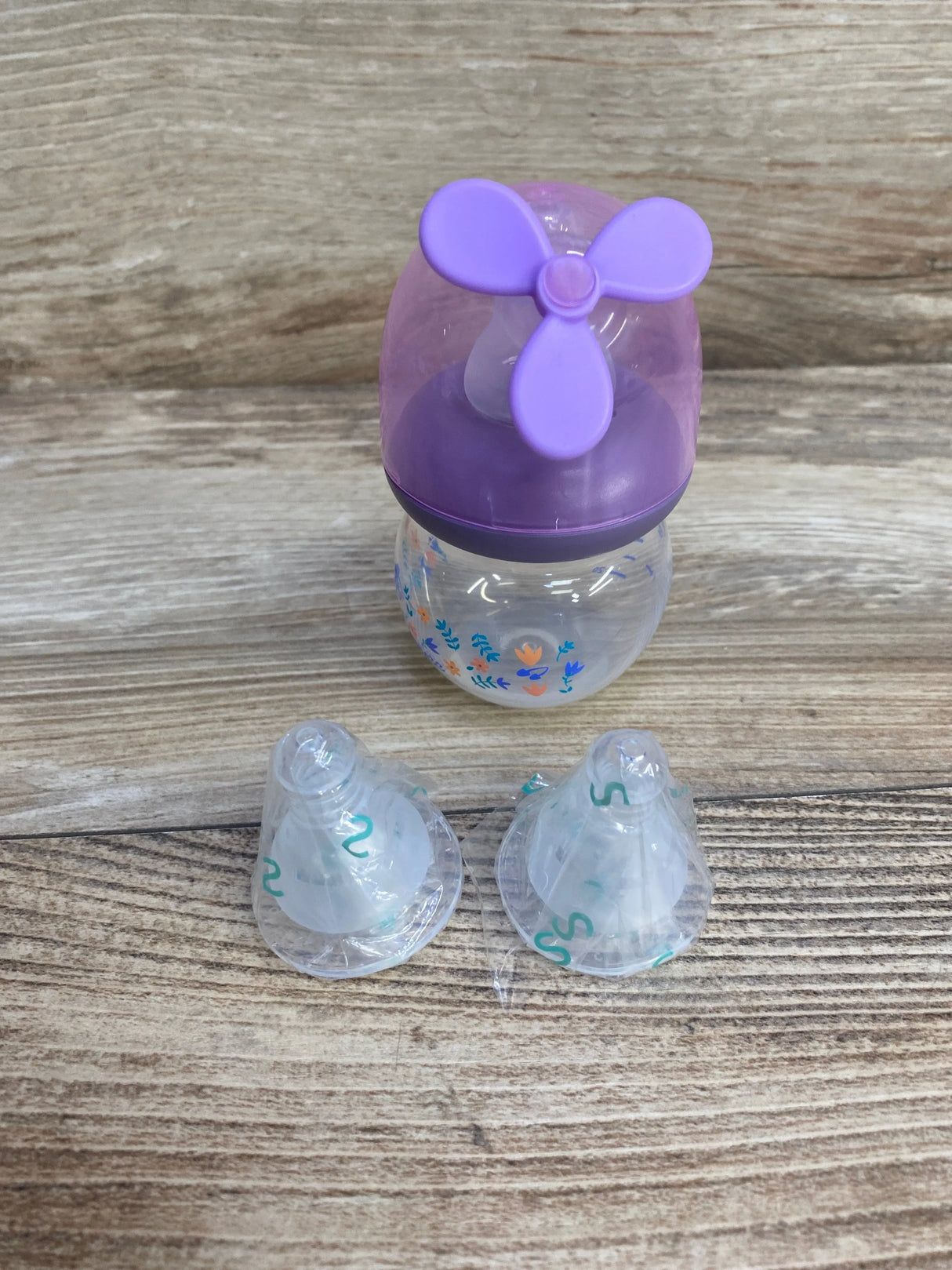 MINITree 2oz 0+Months Purple Baby Bottle + Extra Nipples - Me n Mommy To Be