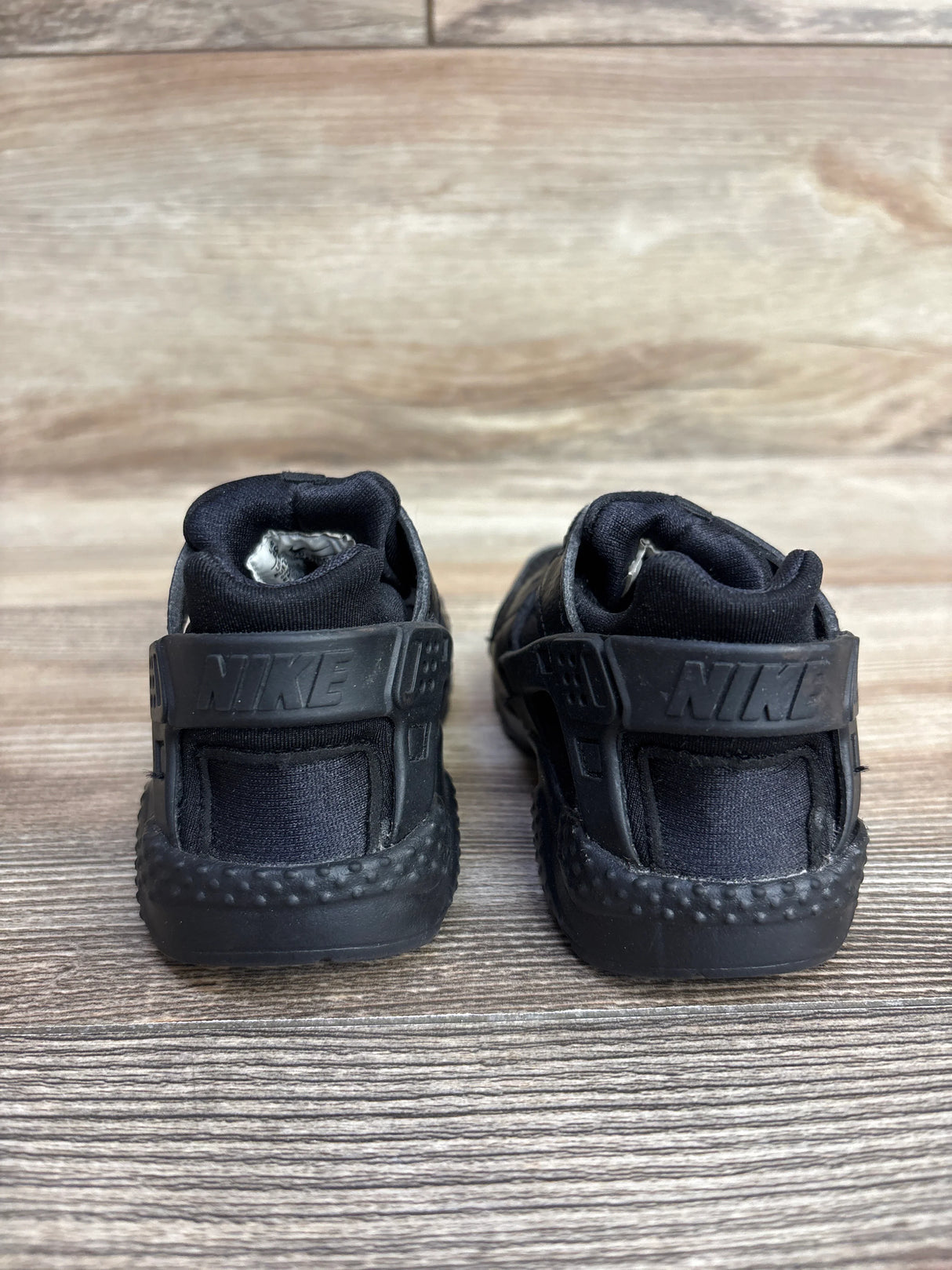 Nike Air Huarache Run TD Triple Black 6c