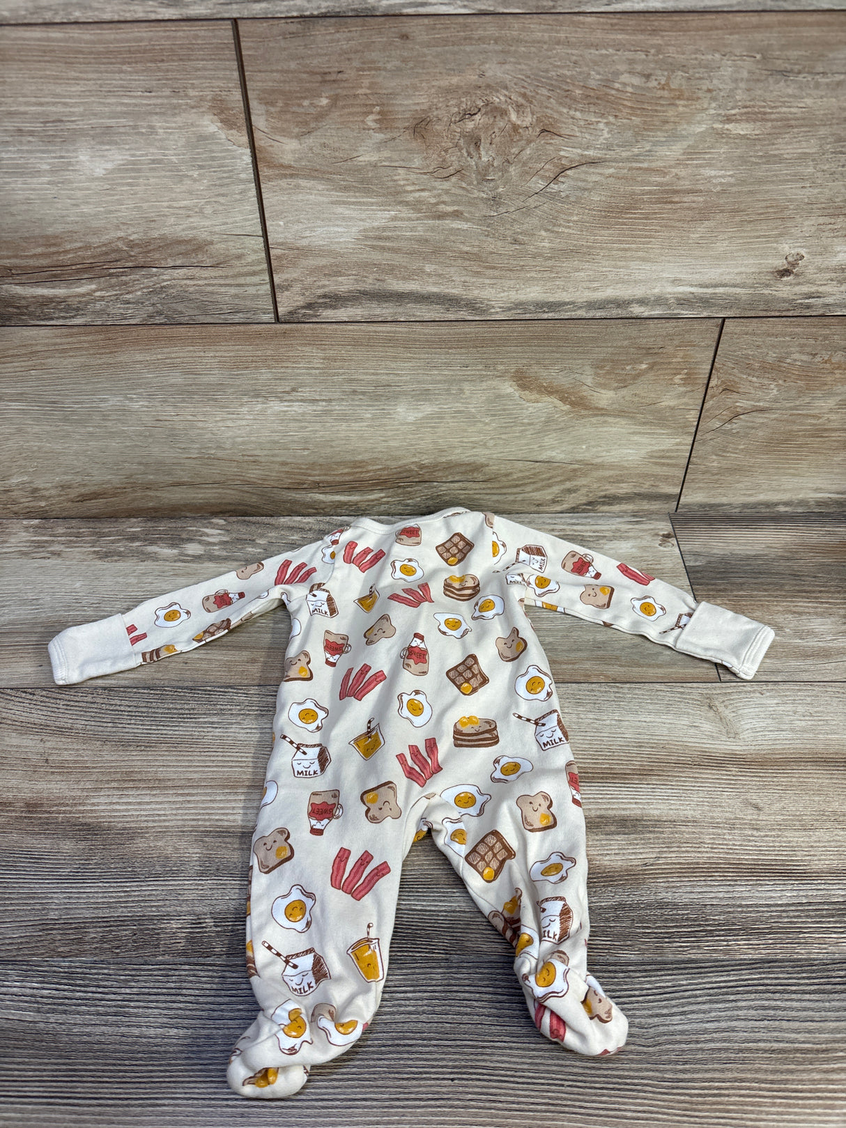 Wonder Nation Breakfast Sleeper Cream sz Newborn