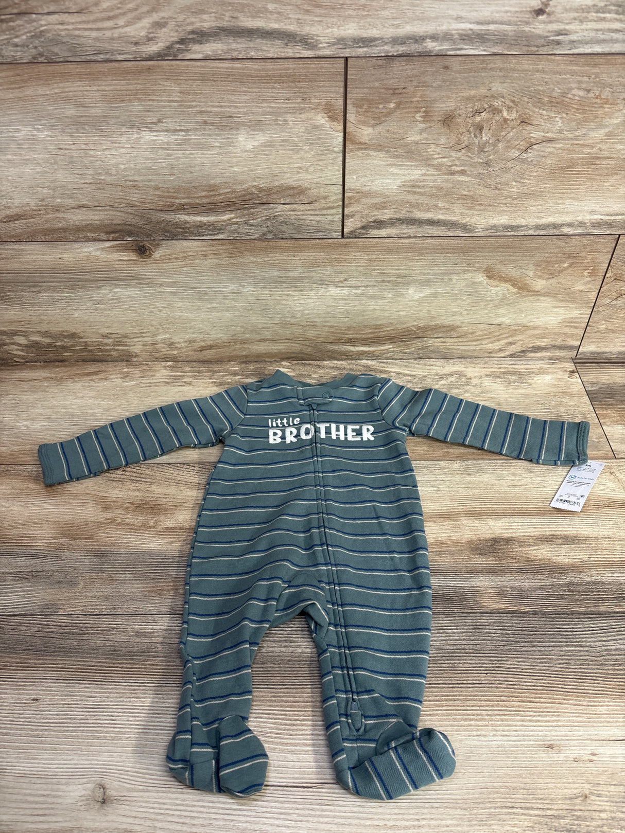 NEW Just One You 'Little Brother' Sleeper Green sz 3m