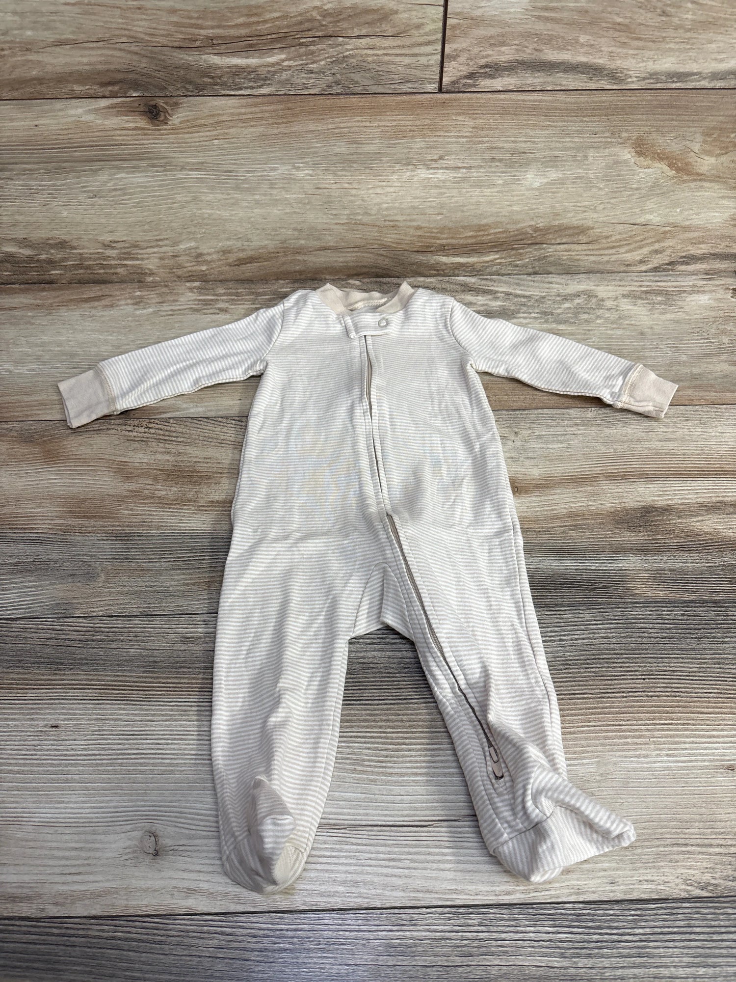 Carter's Striped Sleeper Tan sz 6m