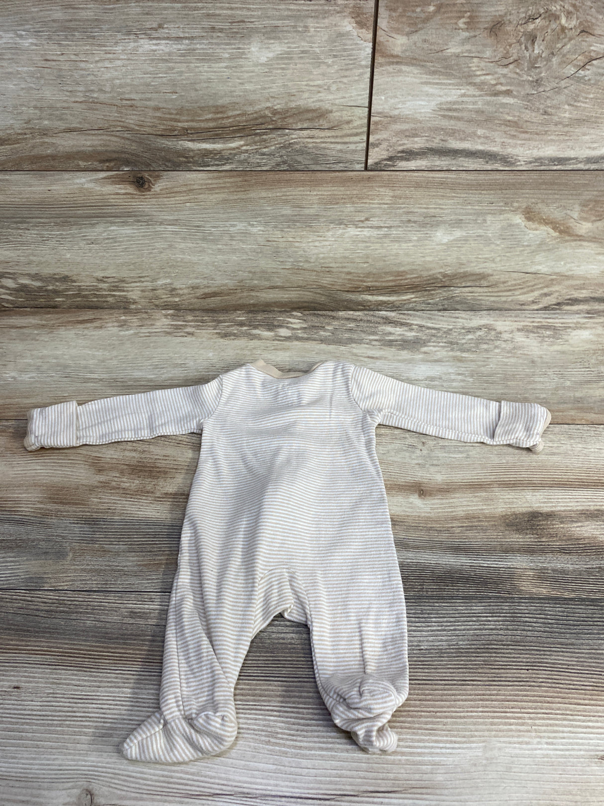 Carter's Striped Sleeper Oatmeal sz Newborn