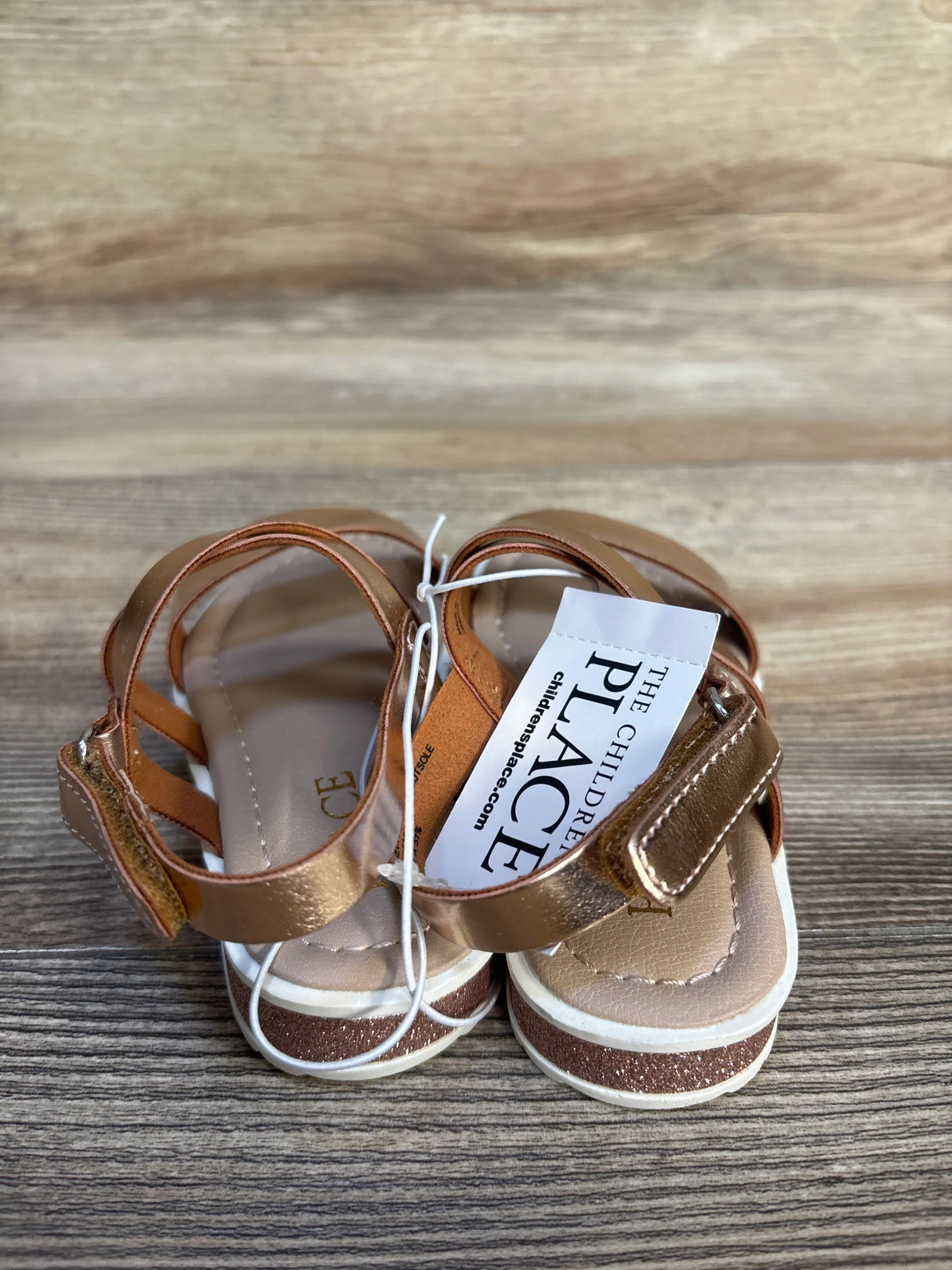 NEW Children's Place Platform Sandals Rose Gold sz 6c