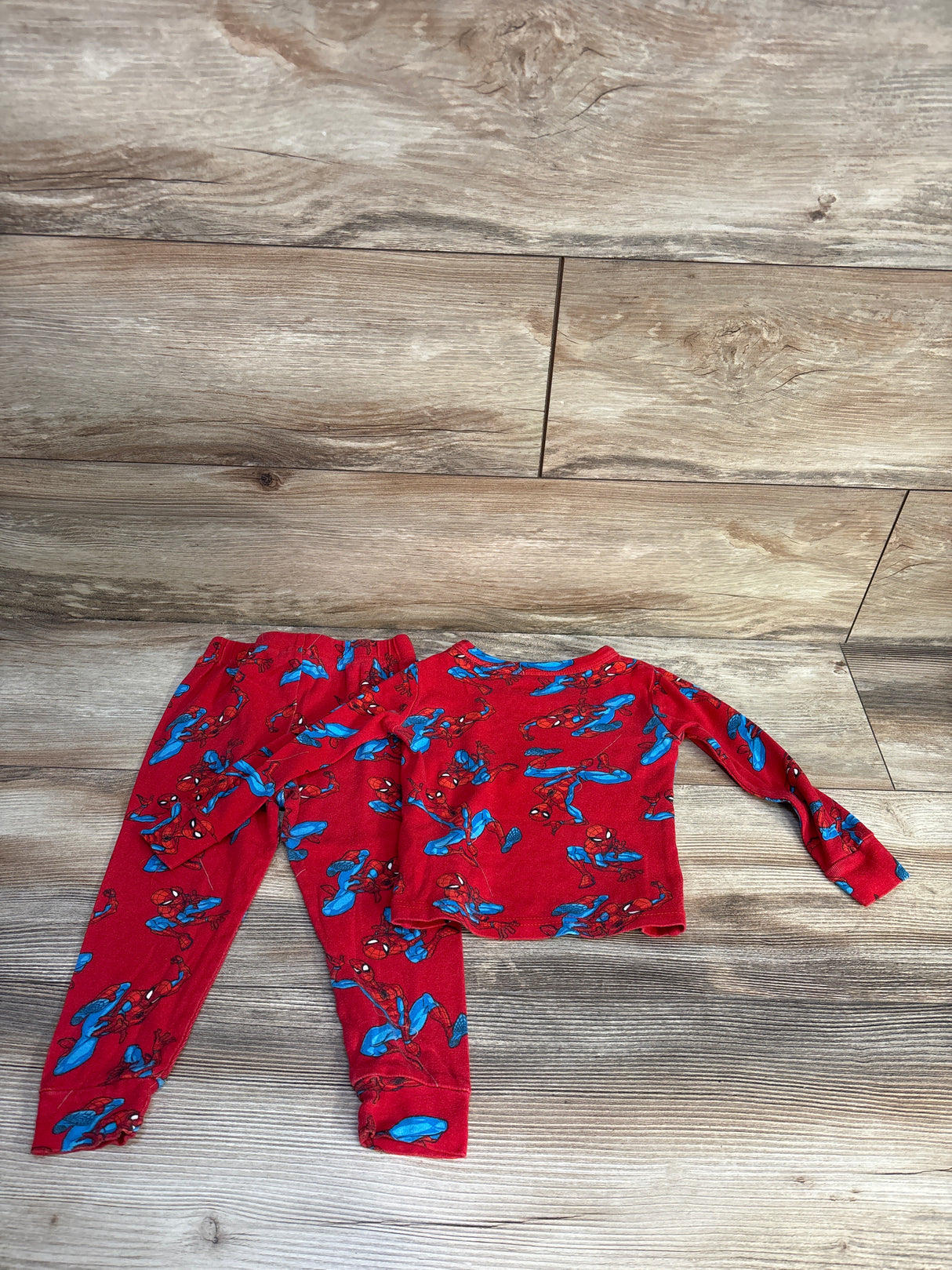 Marvel 2pc Spider-Man Pajama Set Red sz 3T