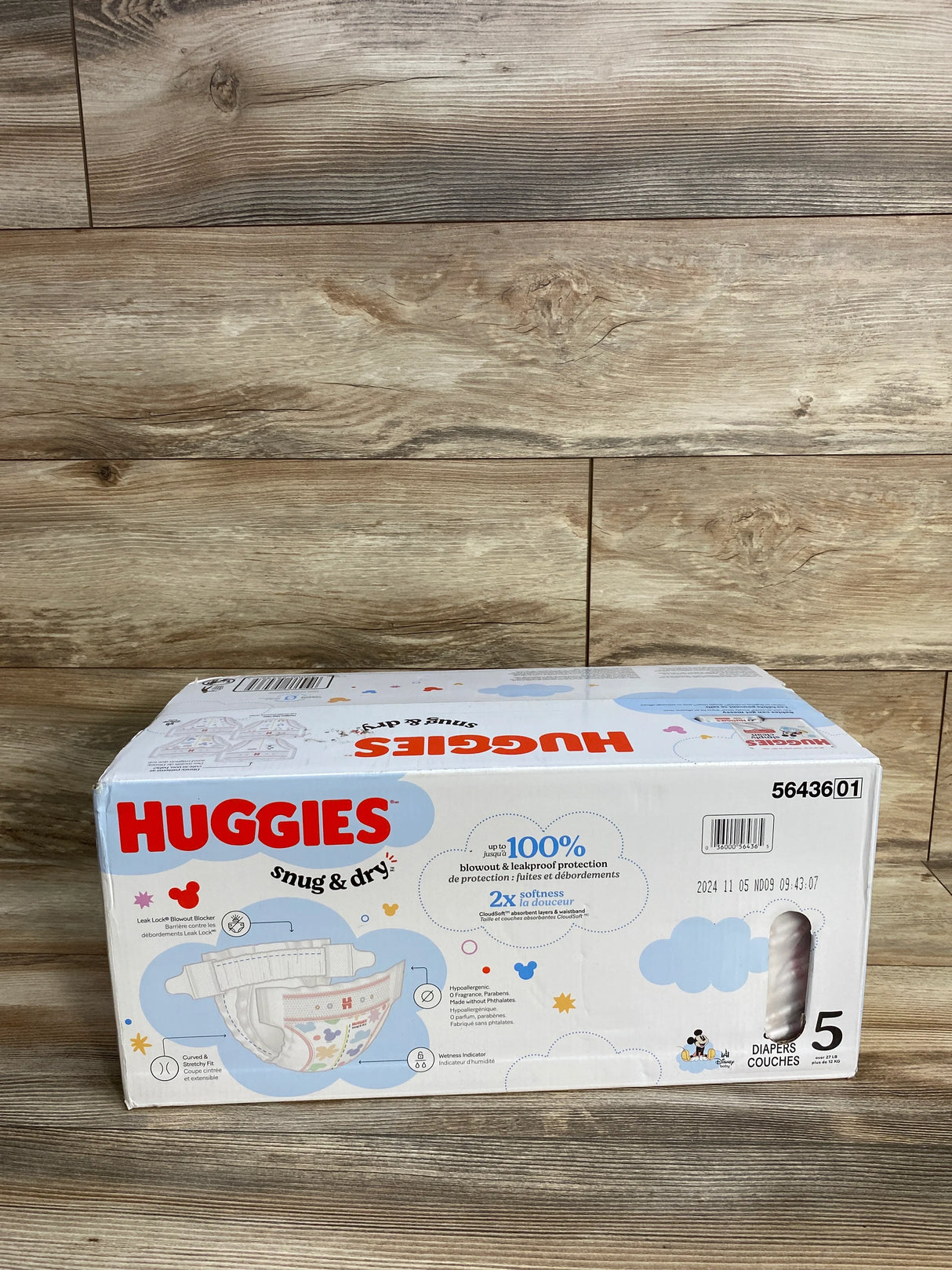 NEW Huggies Snug & Dry Diapers Size 5 84ct.