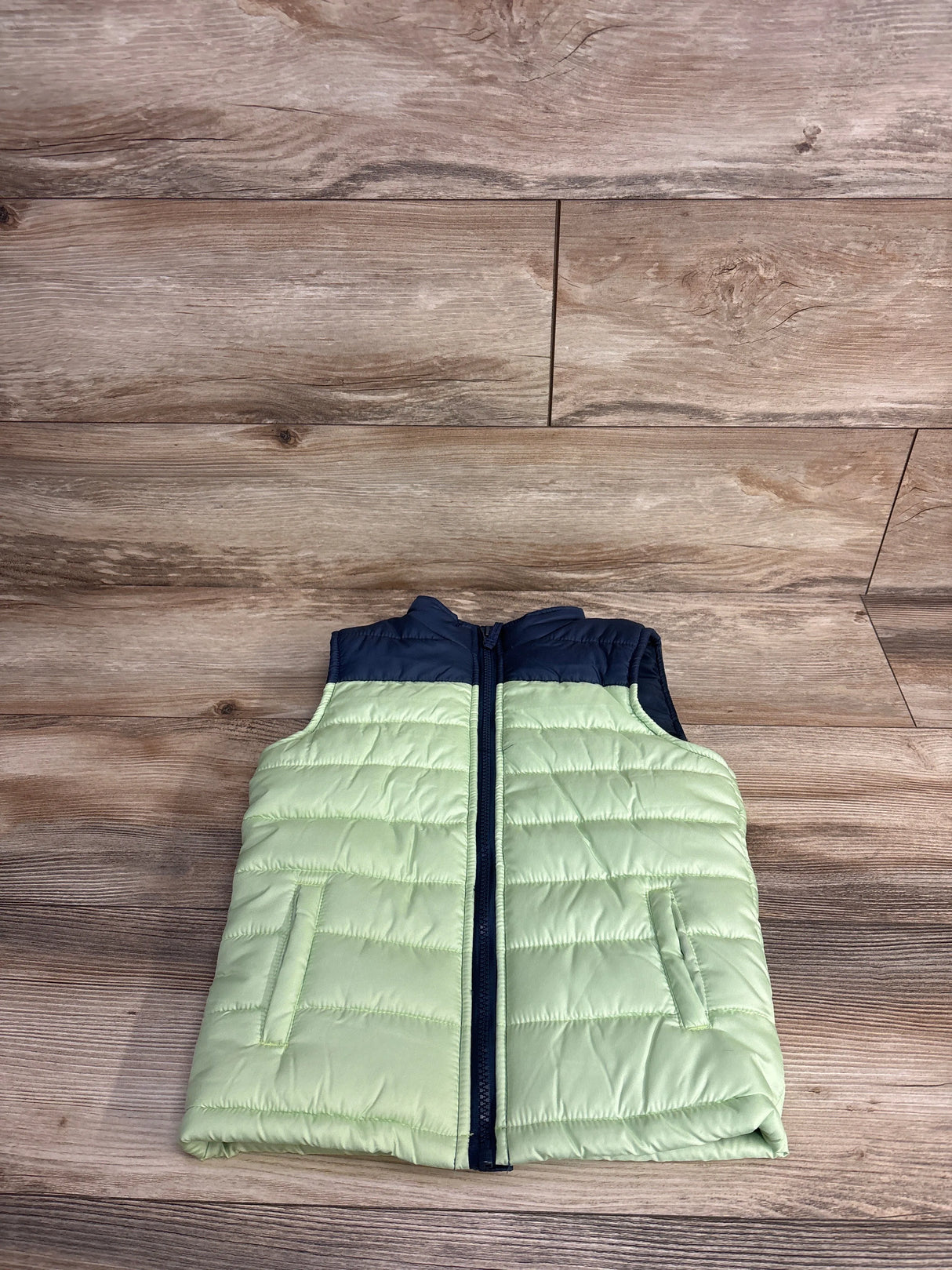 Liberty Valor Full Zip Puffer Vest Navy/Green sz 4T