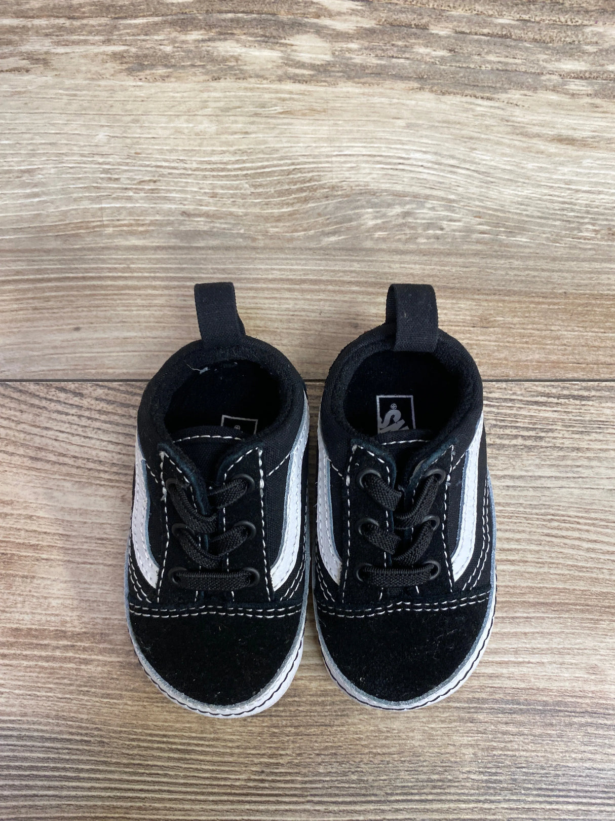 Vans Old Skool 'Black White' Crib Shoes sz 3C