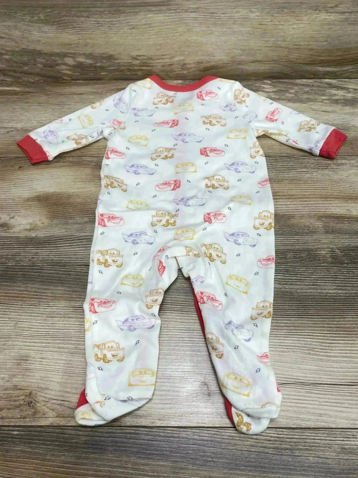 Disney Baby Cars Sleeper White sz 6-9m - Me n Mommy To Be