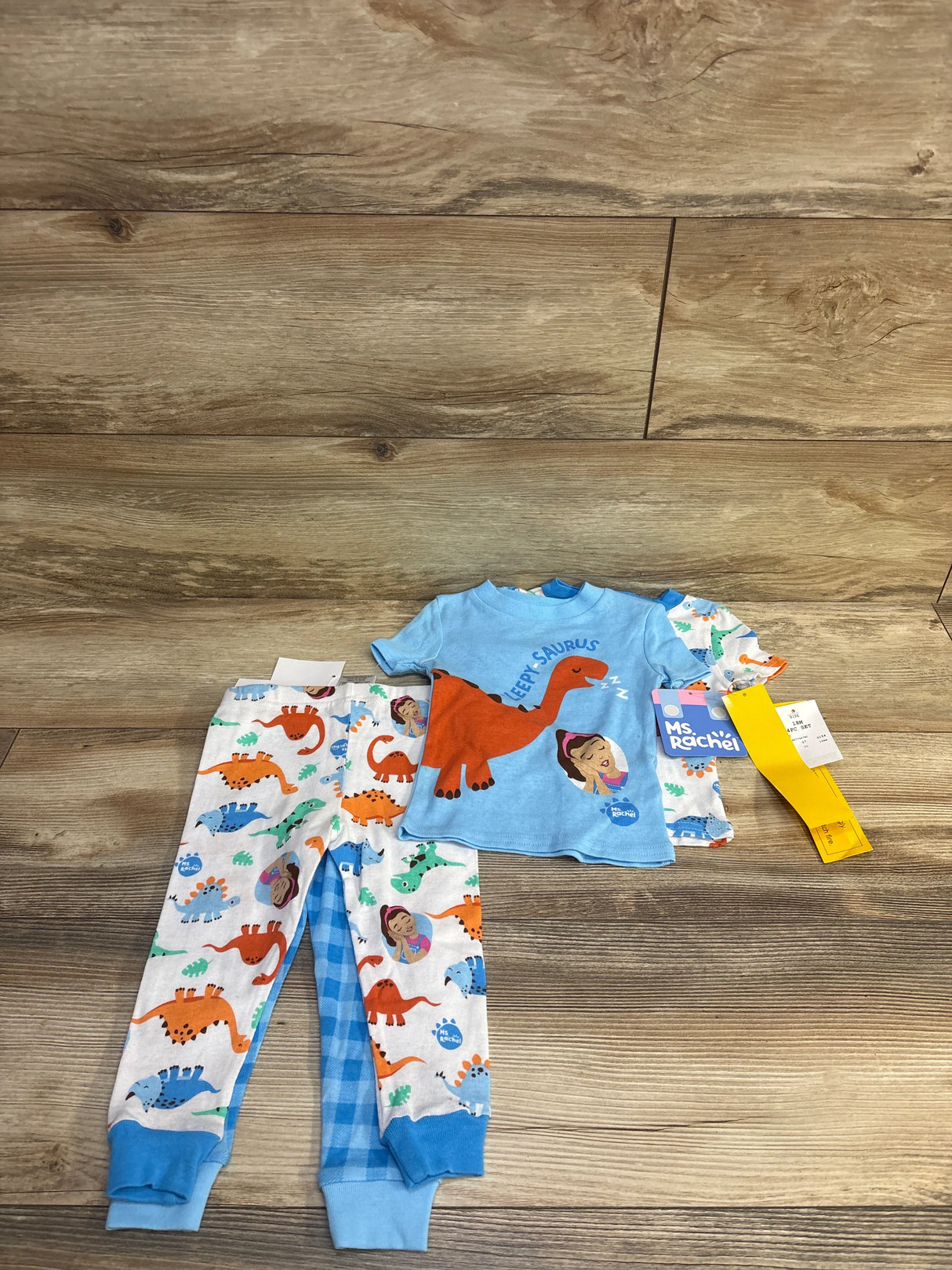 NEW Ms Rachel 4pc Snug Fit Pajama Set Blue sz 18m