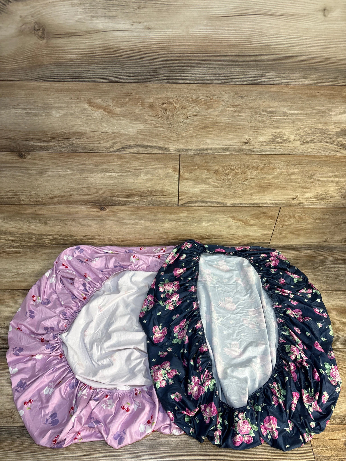 Yoofoss Pack and play/Bassinet Sheets Floral Purple 2pk