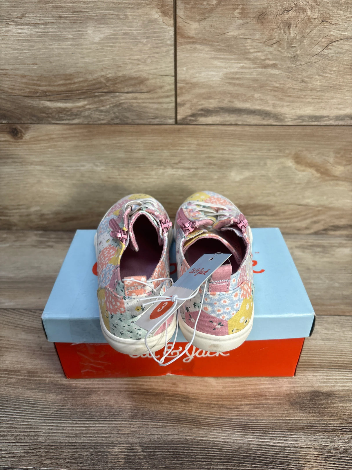 NEW Cat & Jack Lucian Double Zipper Sneakers Pink sz 3Y