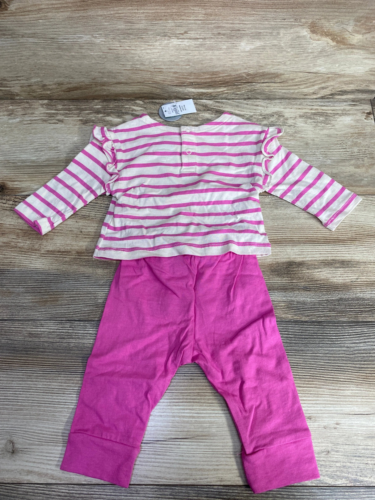 NEW Baby Gap 2pc Striped Shirt & Bottoms Set White sz 3-6m