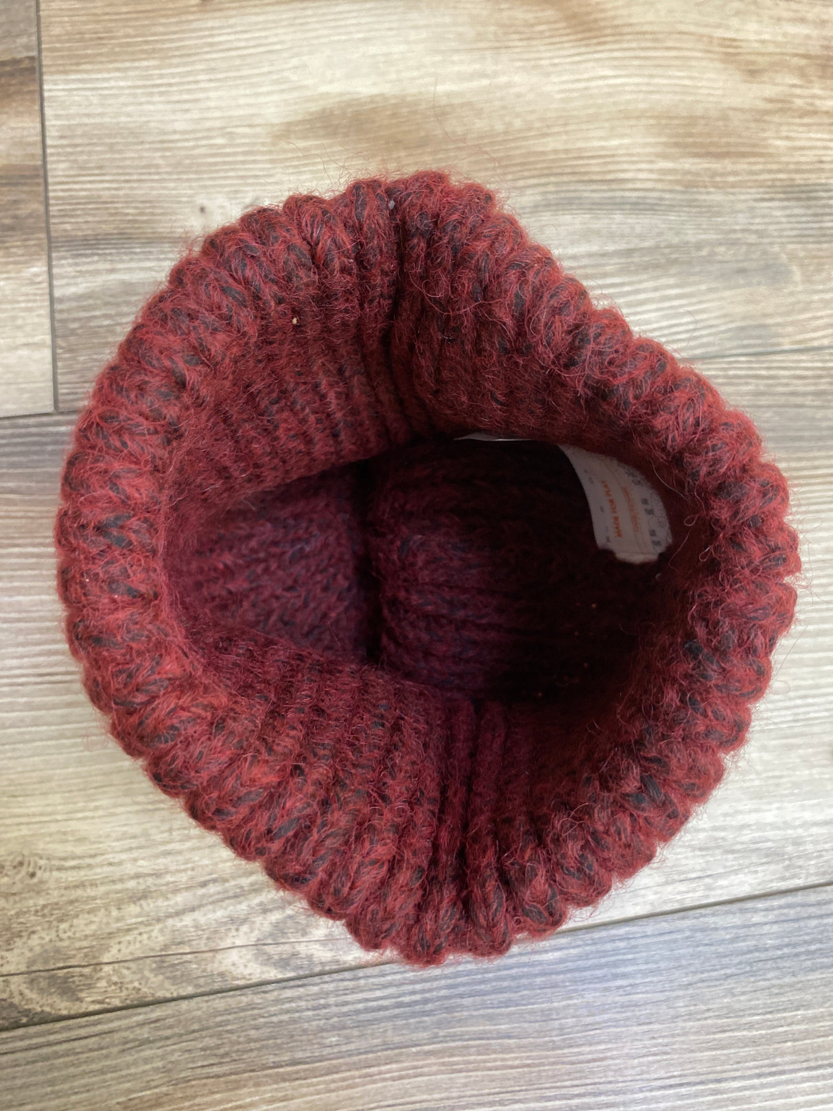 NEW Cat & Jack Knit Beanie w/ Pom Pom Red sz 2T-5T