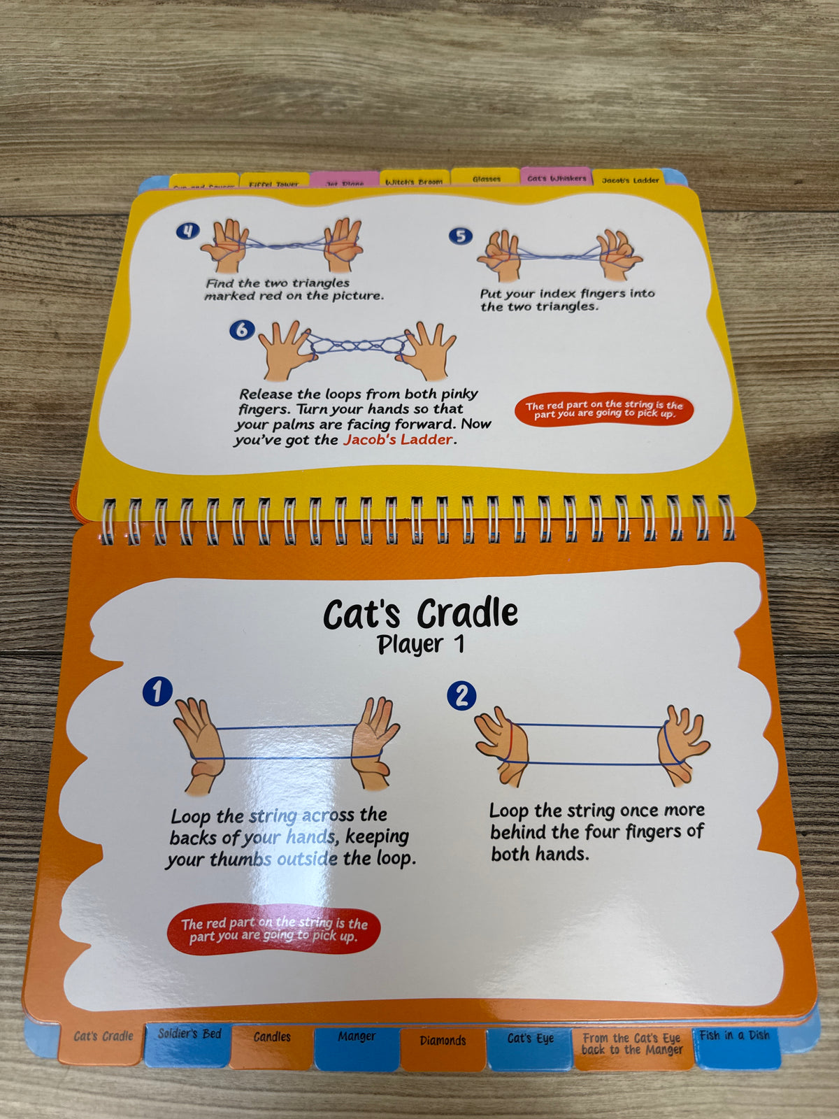 Cat's Cradle : Interesting String Games Spiral Bound Activity Book