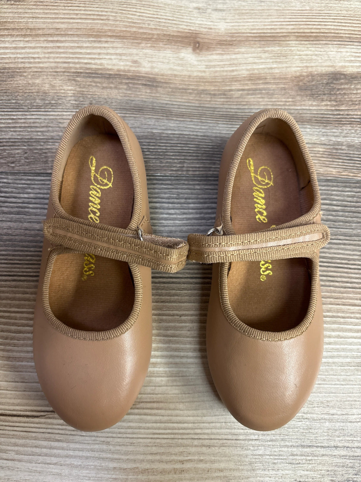 Dance Class Tap Shoes Tan sz 9c