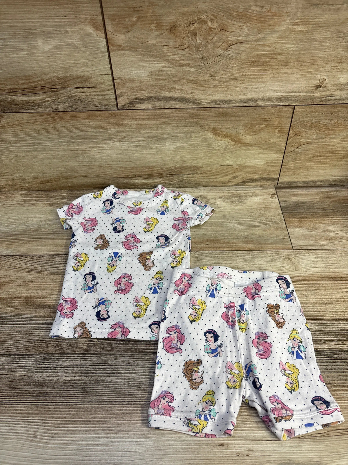 Baby Gap x Disney Princess 2pc Pajama Set White sz 2T