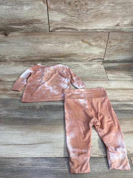Lou Lou 2pc Henley Top & Pants Pink sz 3-6m - Me n Mommy To Be