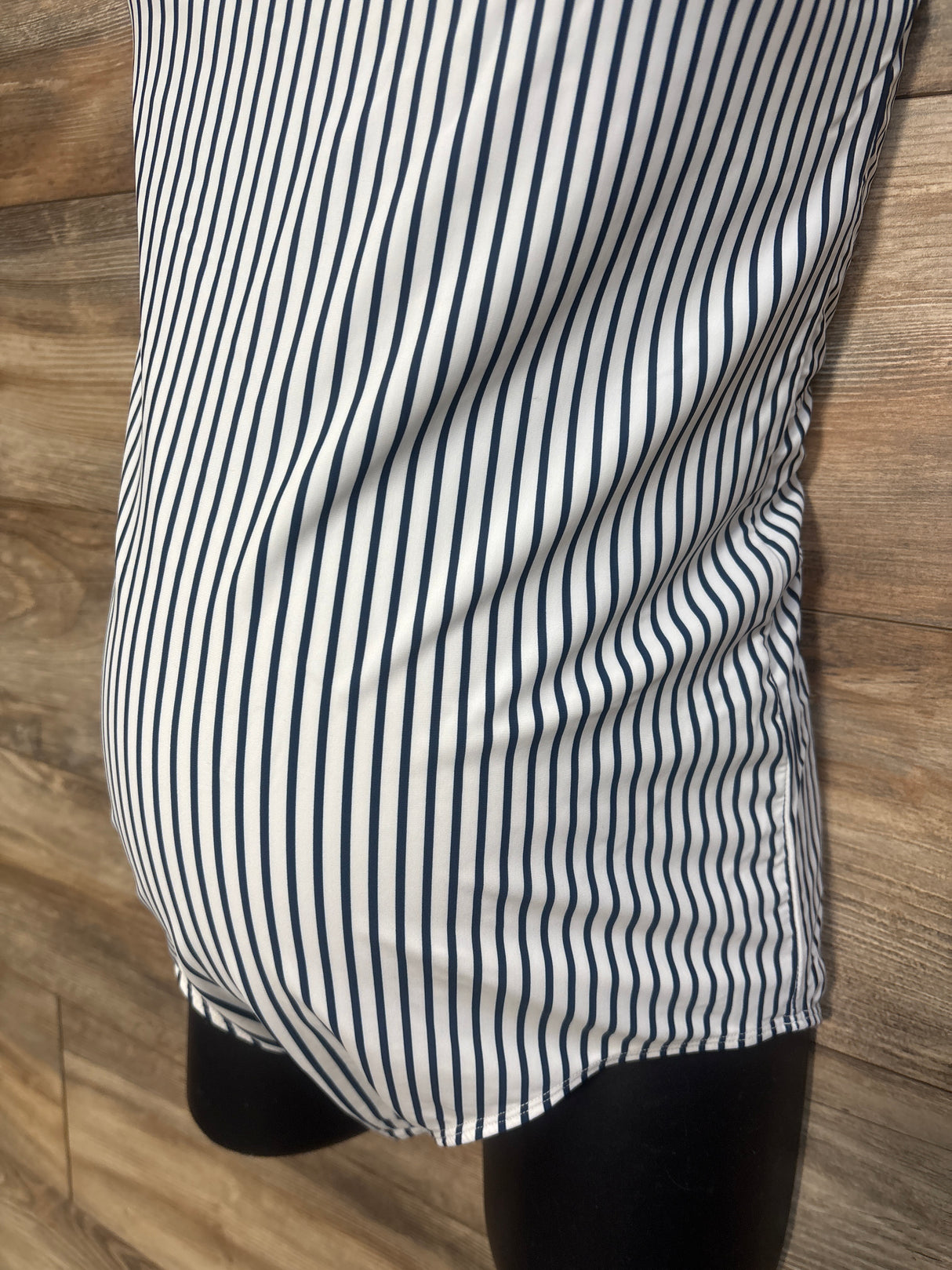 Legoe Heritage Maternity Navy/White Striped 1pc Swimsuit sz Medium