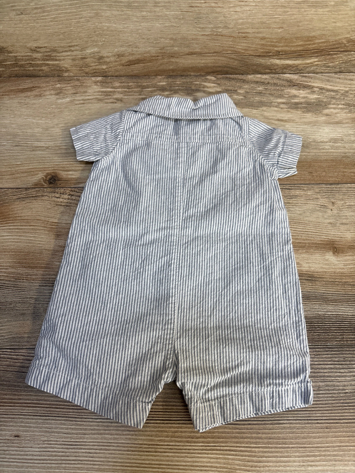 Carter's Polo Striped Polo Romper Grey sz 3m