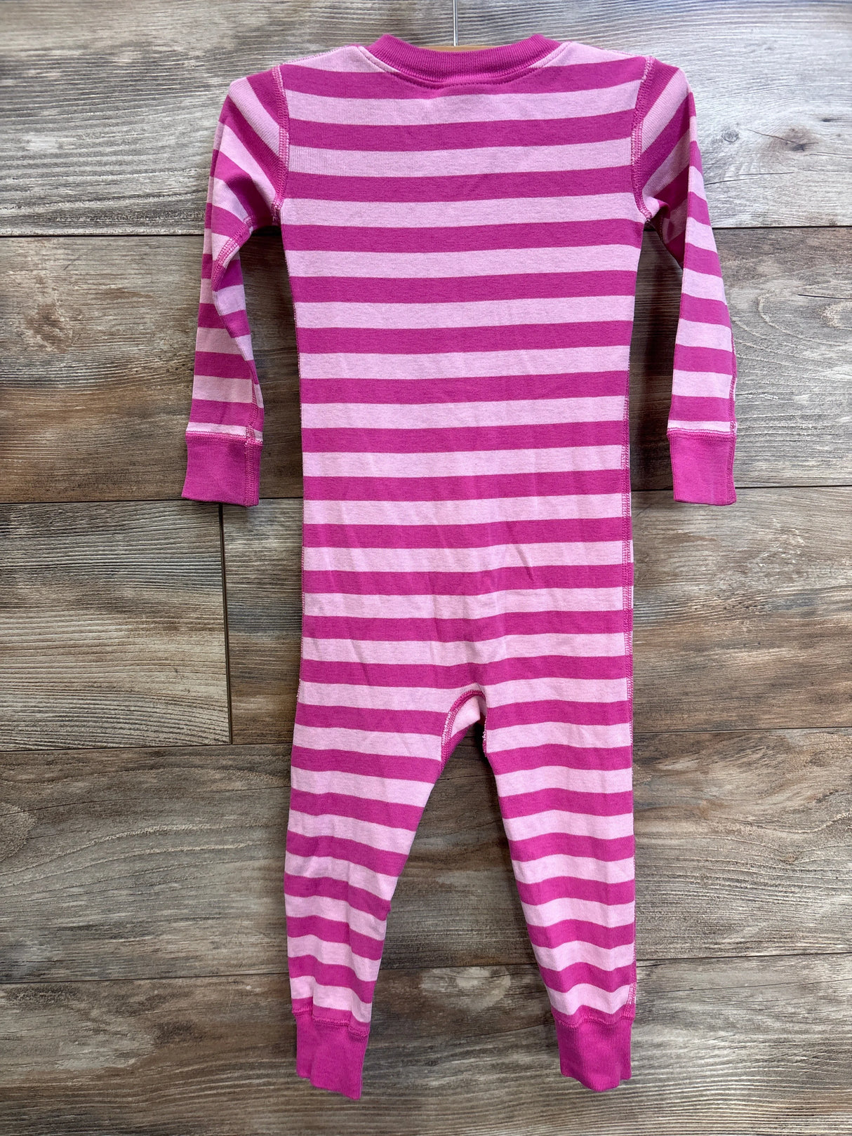 Hanna Andersson Striped Footless Sleeper Pink sz 3T
