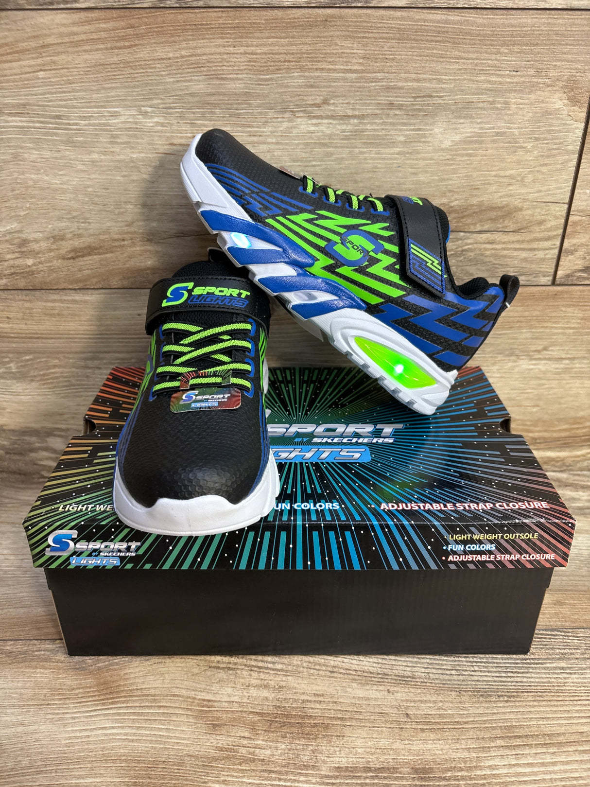 NEW S Sport By Skechers Lights Ottis Performance Sneakers sz 3Y - Me n Mommy To Be