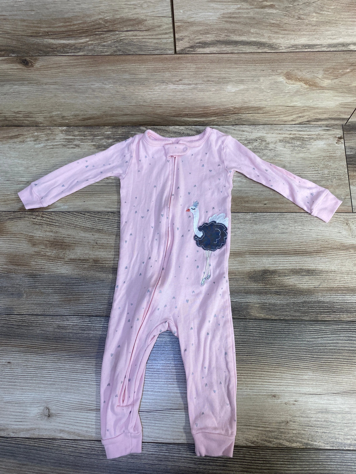 Carter's Footless Sleeper Pink sz 12m