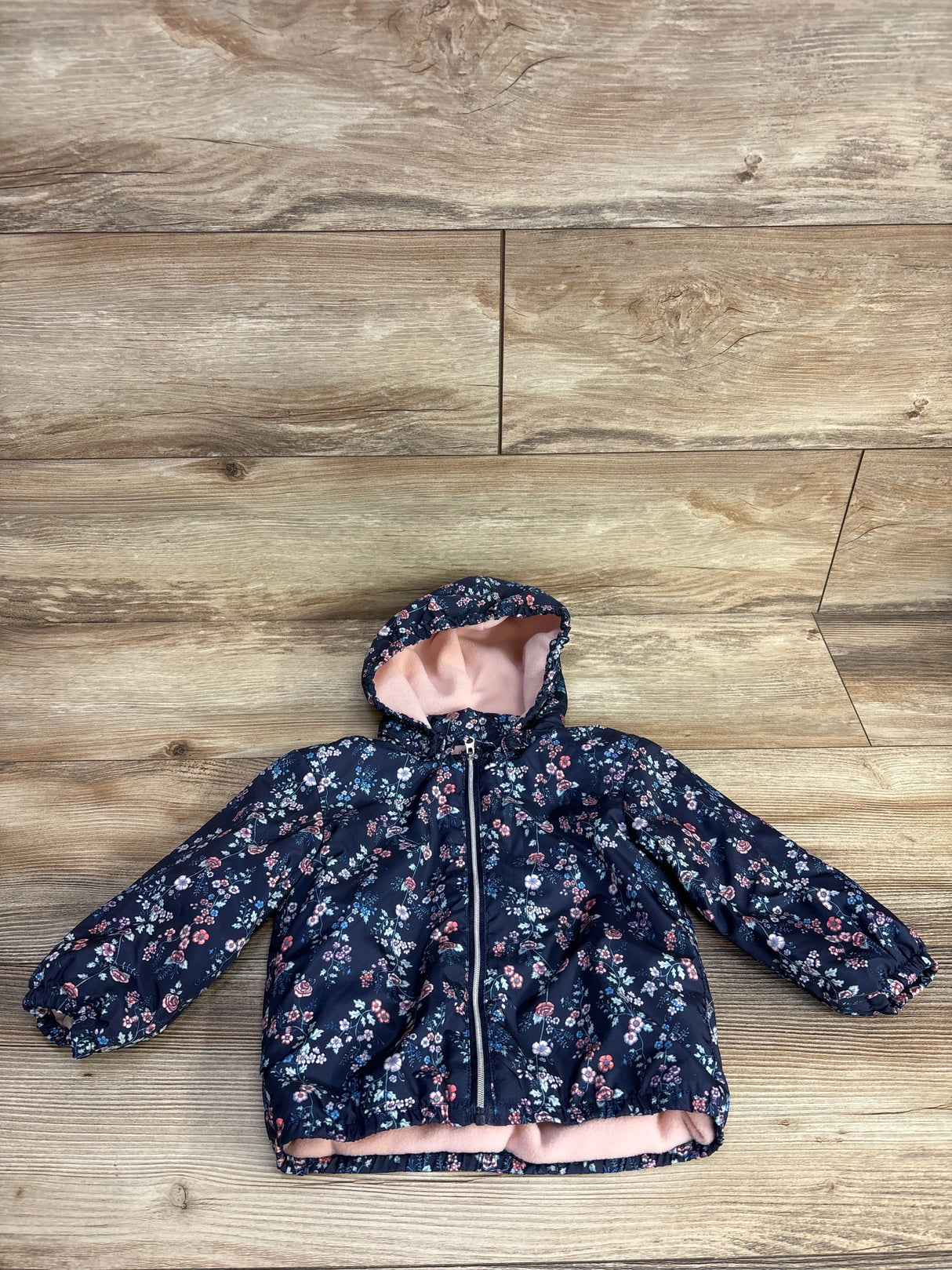 H&M Lightweight Jacket Floral Navy sz 9-12m
