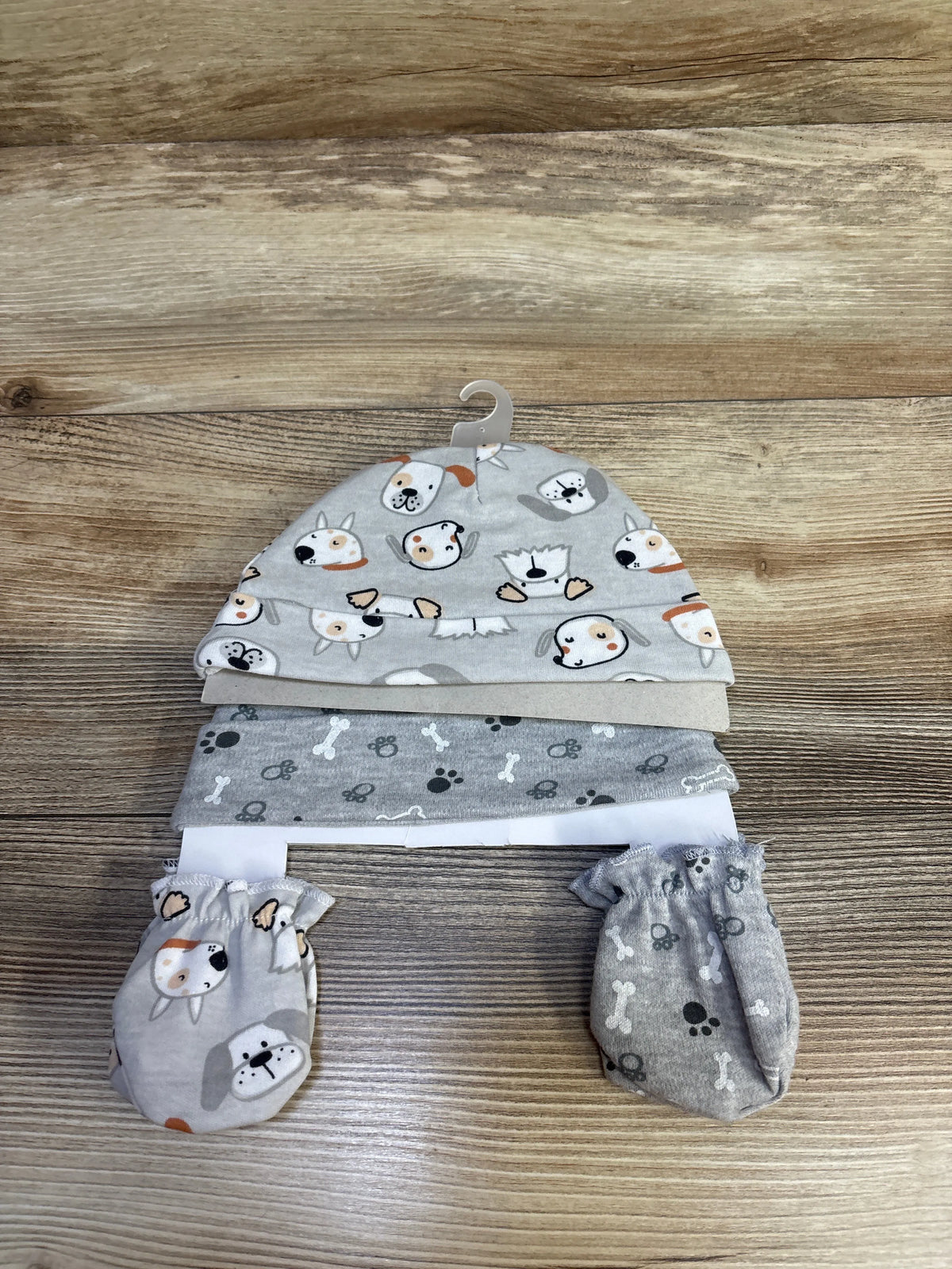 NEW Little Chikadees 4pc Hat & Mitten Set sz 0-6m