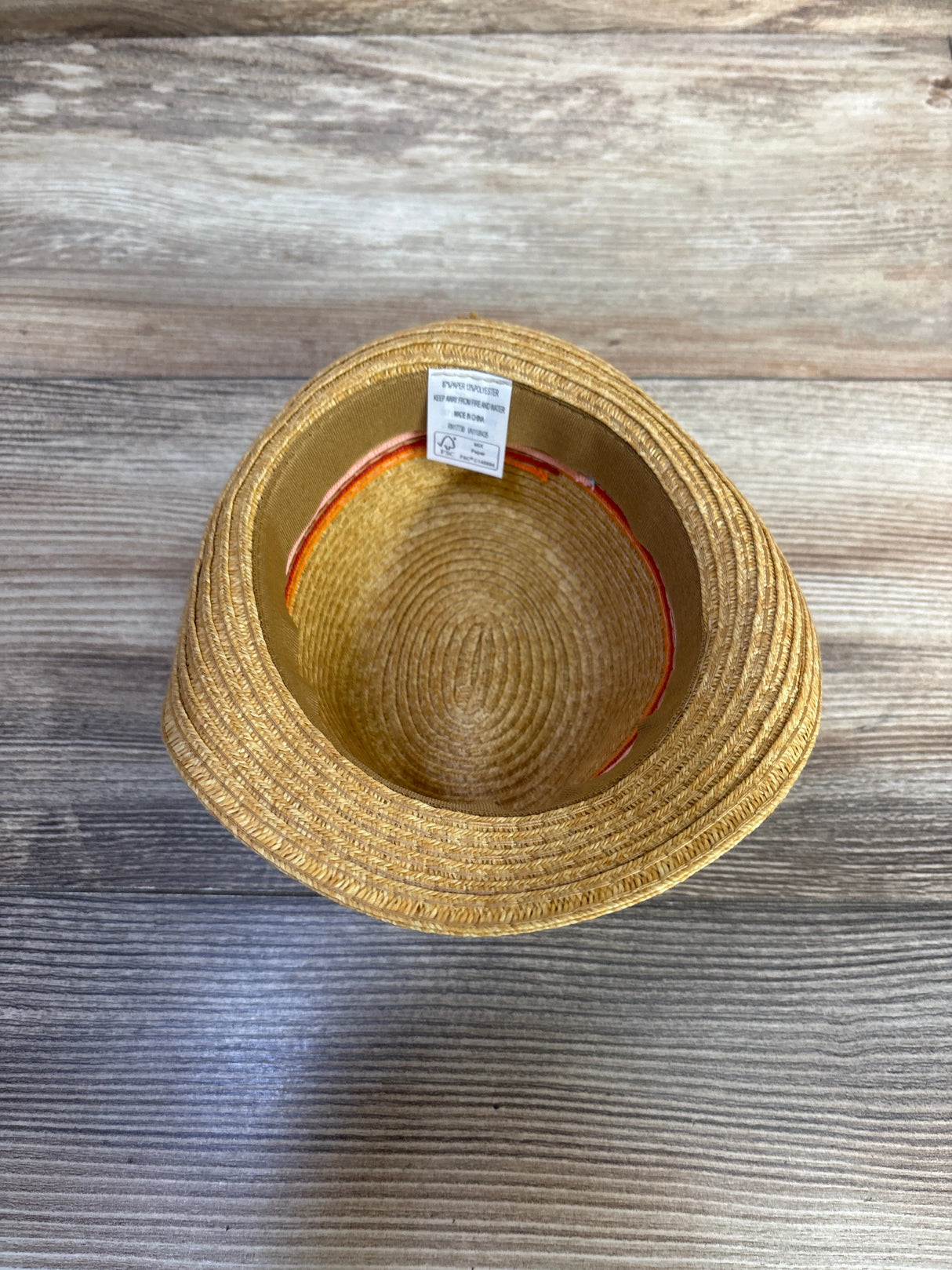 Cat & Jack Straw Fedora Hat sz Newborn