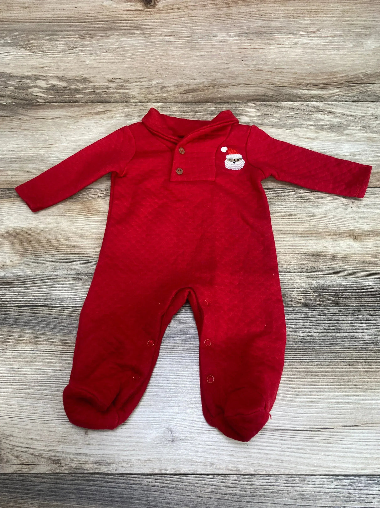 Kyle & Deena Shawl Collar Santa Coverall Red sz 3-6m - Me n Mommy To Be