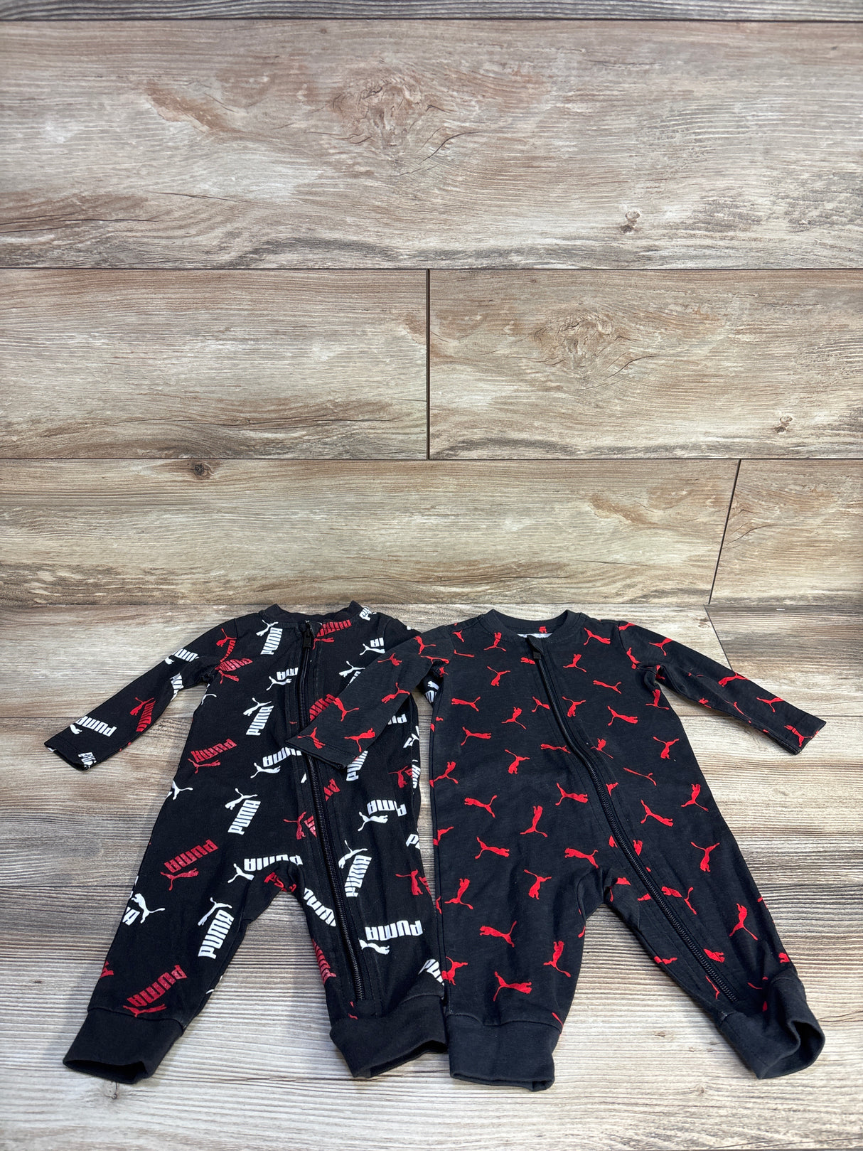Puma 2pk Footless Sleepers Black sz 0-3m