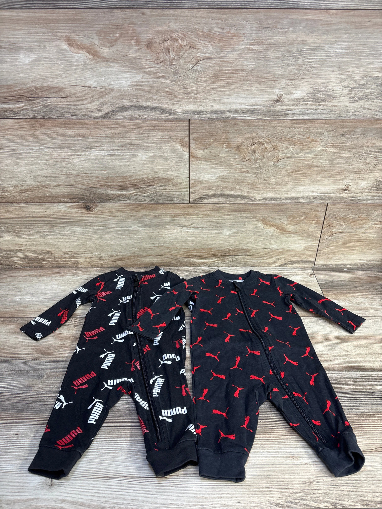 Puma 2pk Footless Sleepers Black sz 0-3m