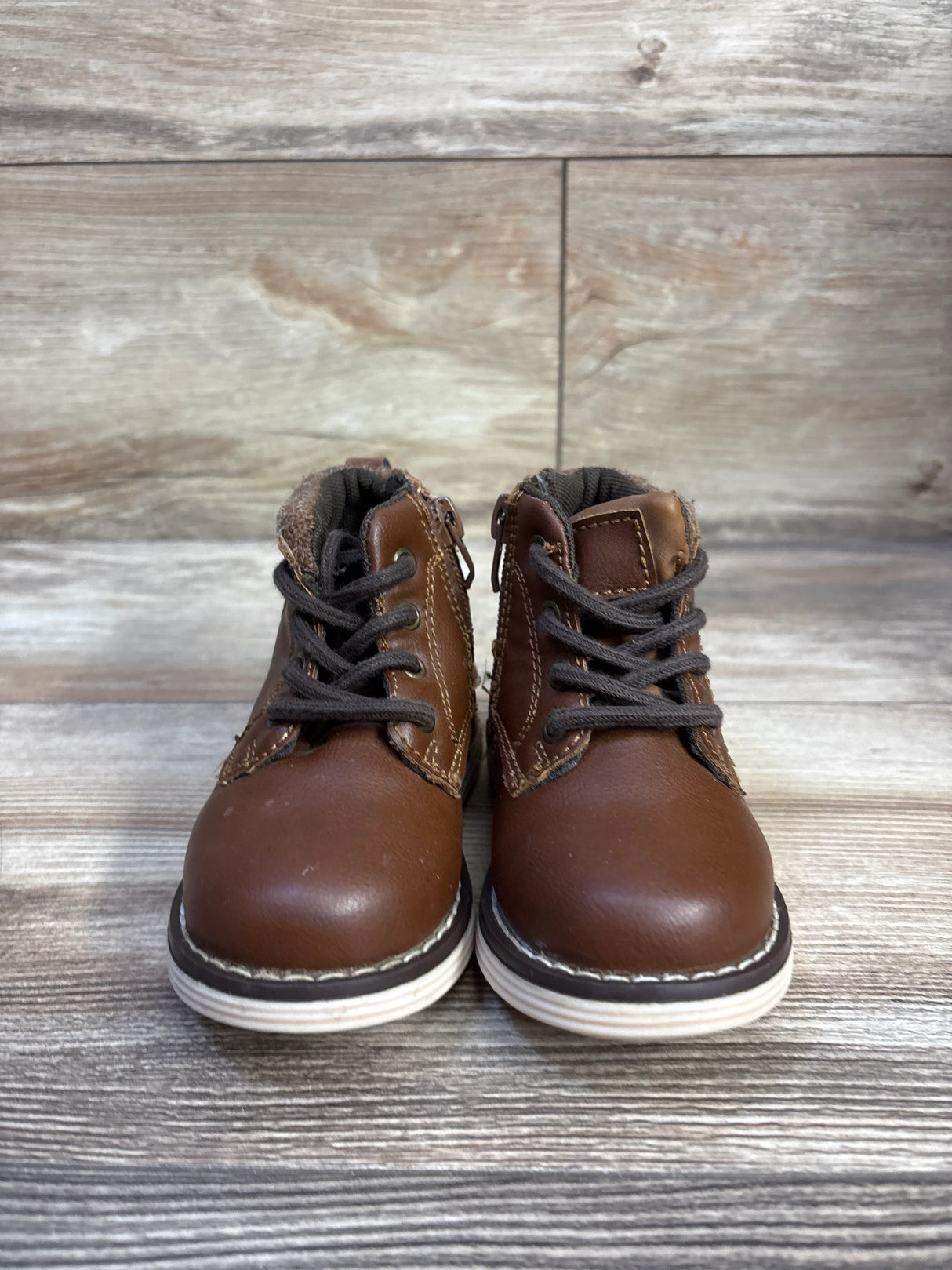 London Fog Lace-Up Boots Brown sz 6c
