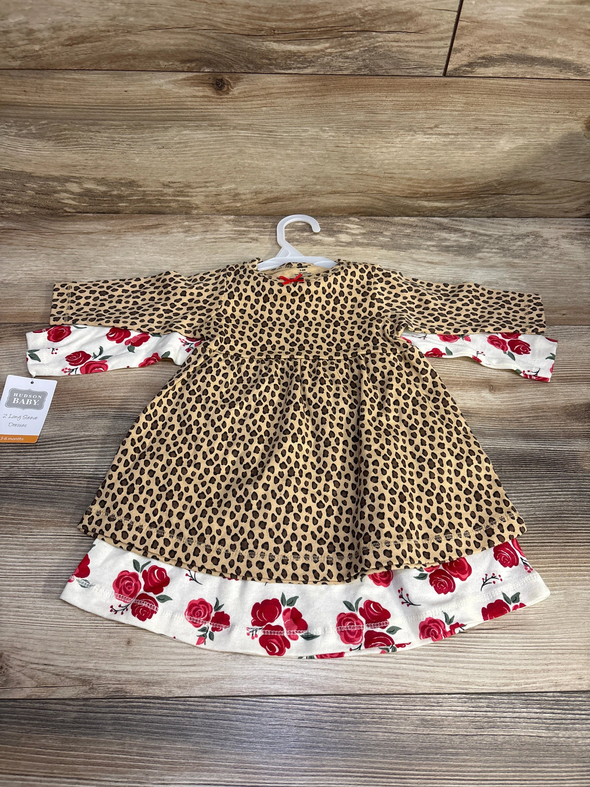 NEW Hudson Baby 2pk Long Sleeve Dresses sz 3-6m - Me n Mommy To Be