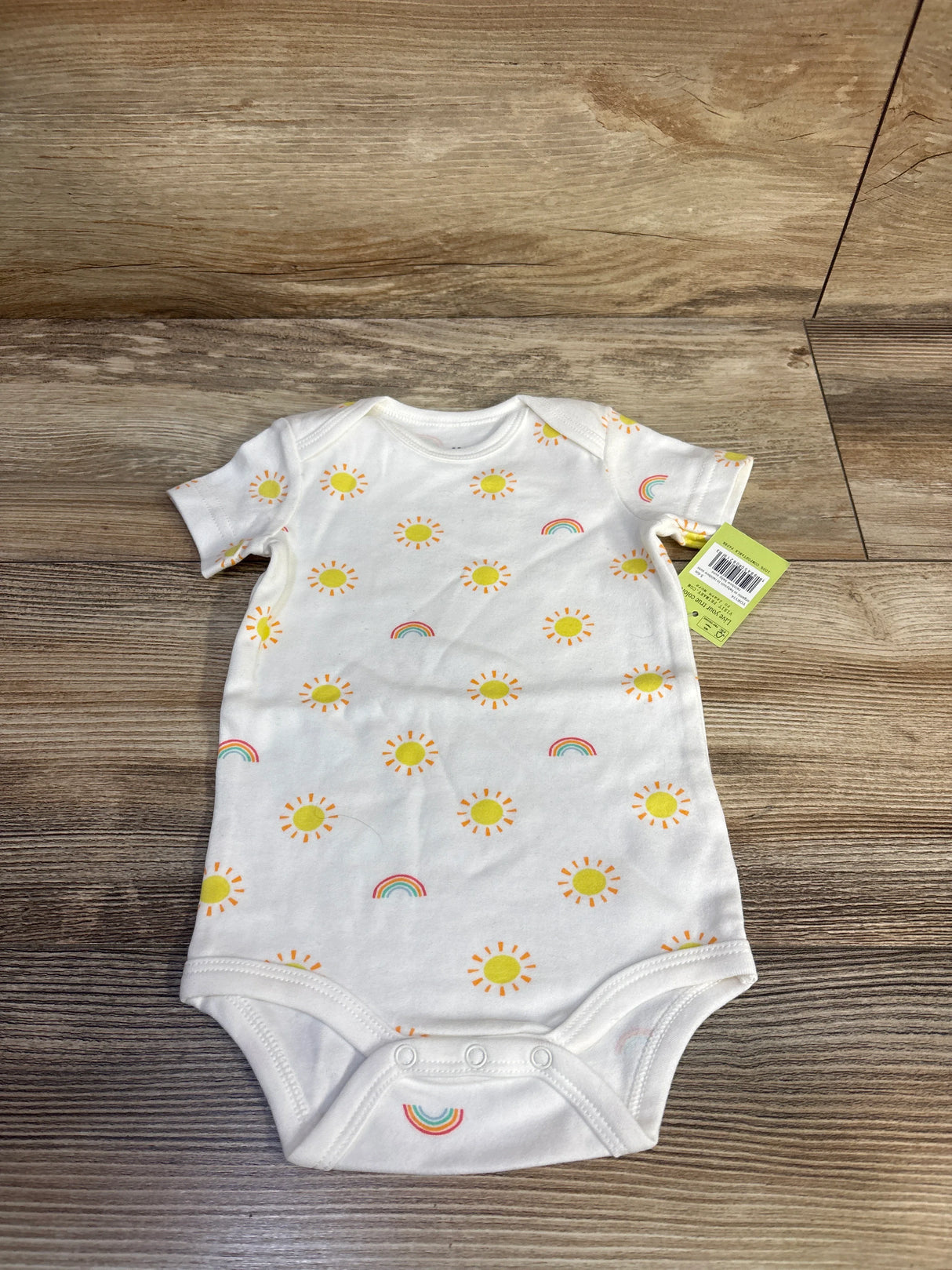 NEW Primary Sun Print Bodysuit White sz 3-6m