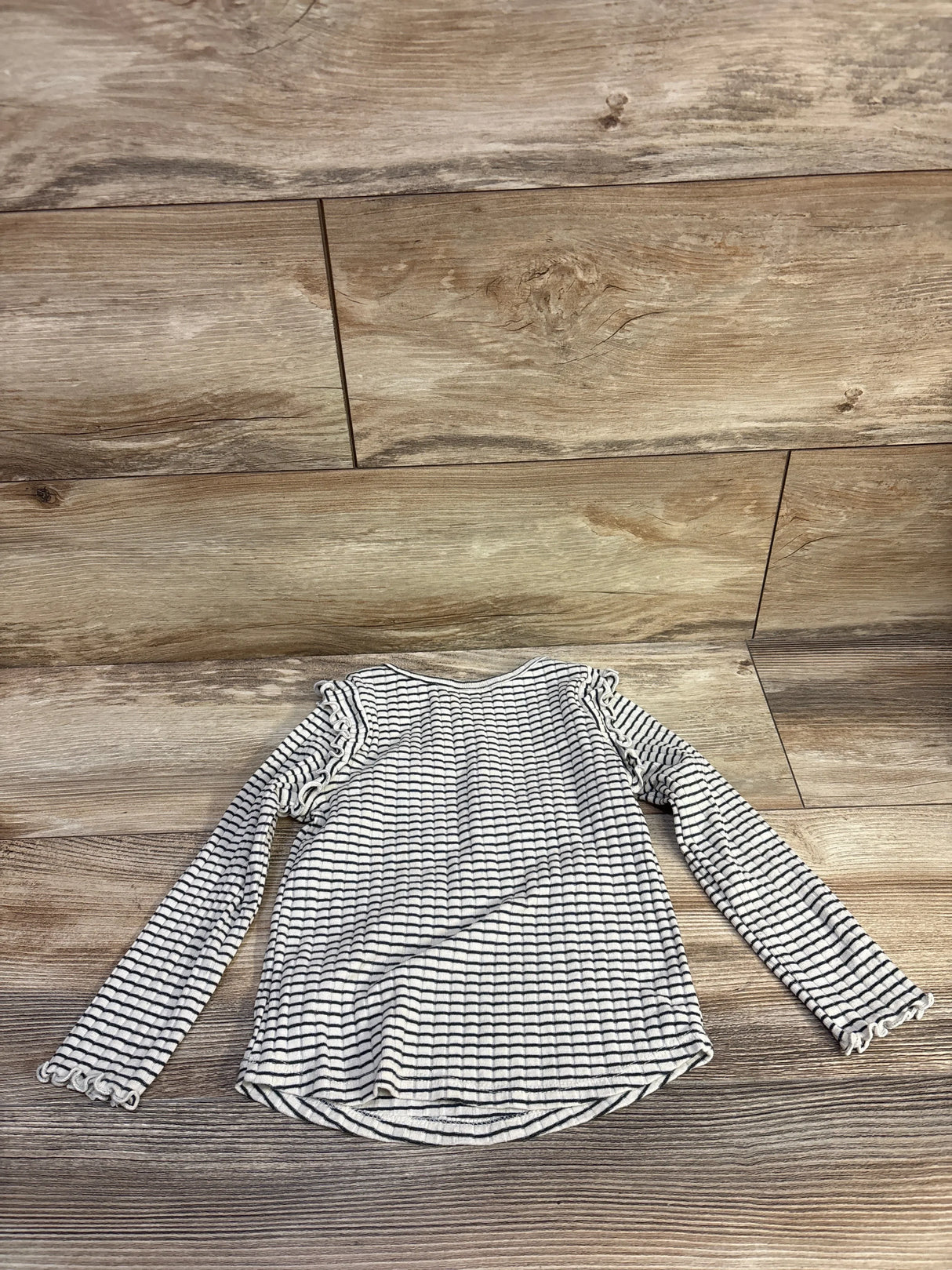 Cat & Jack Long Sleeve Striped Shirt Ivory sz 3T
