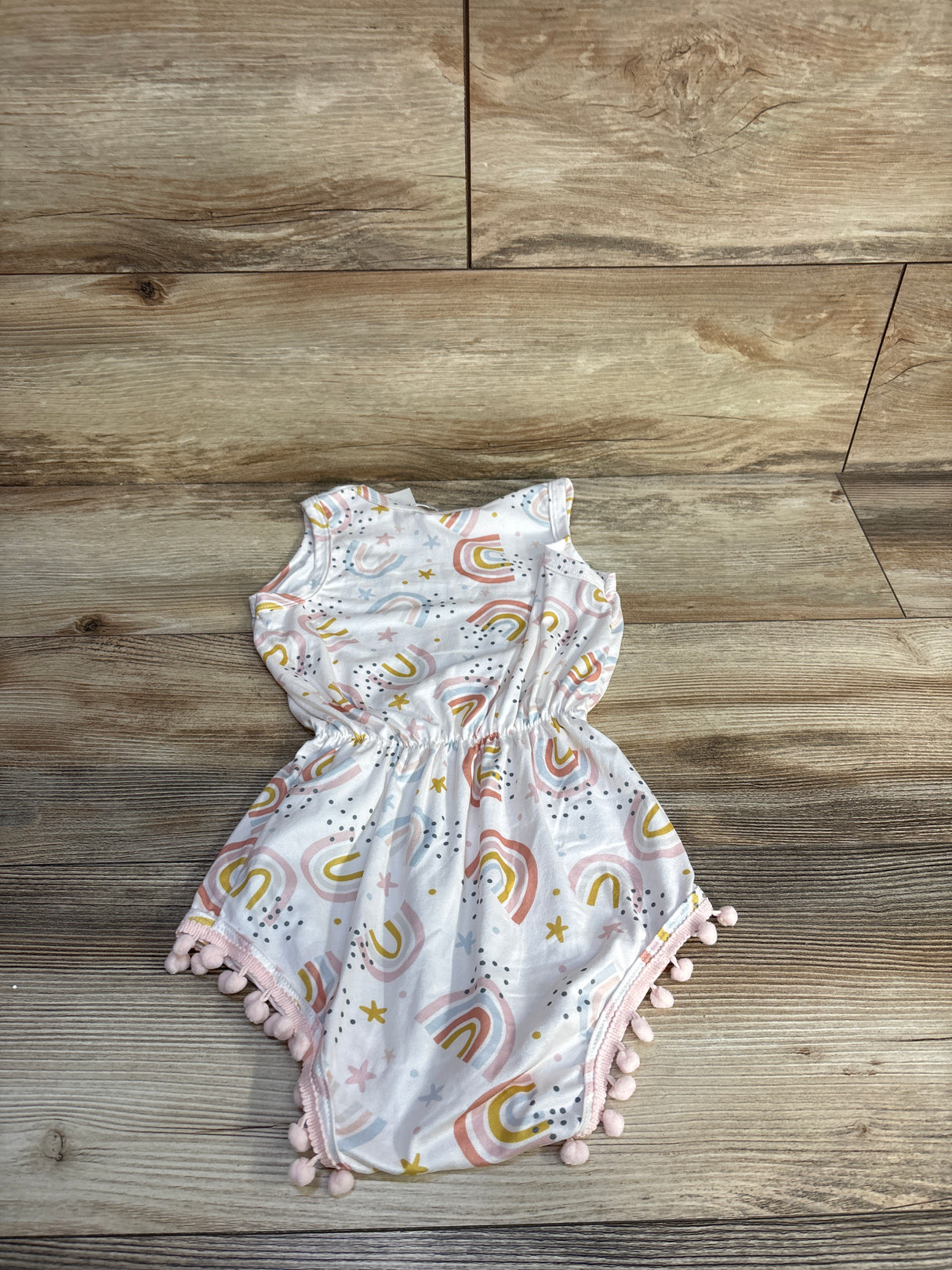 NEW Mila & Rose Pom-Pom Romper White sz 2-3T