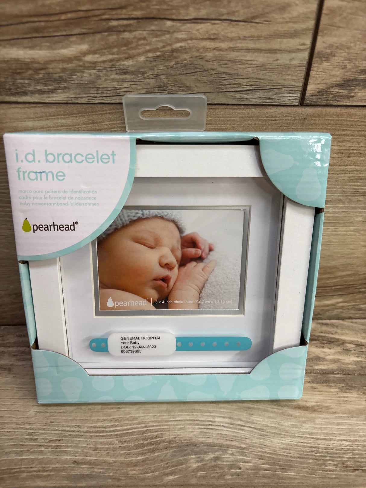 NEW Pearhead I.D. Bracelet Photo Frame 3 x 4 in