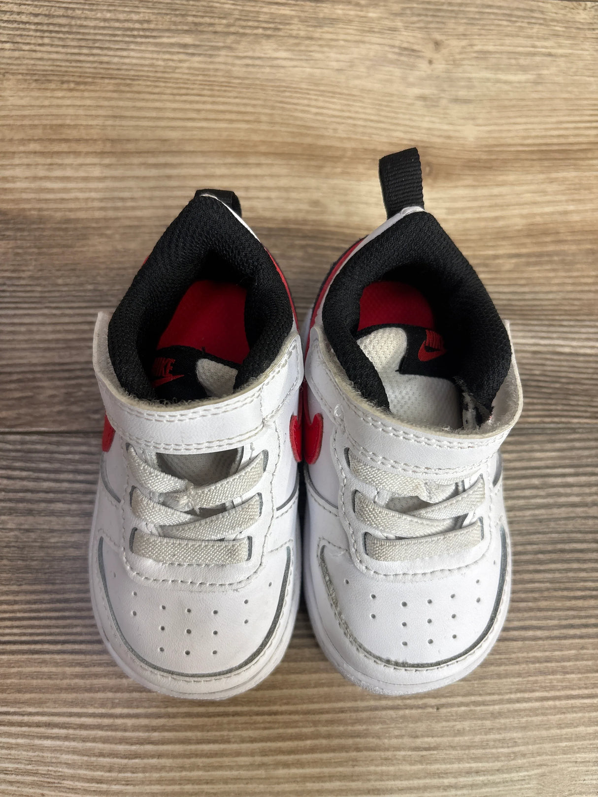 Nike Court Borough Low 2 TD 'White University Red' Sneakers sz 4c