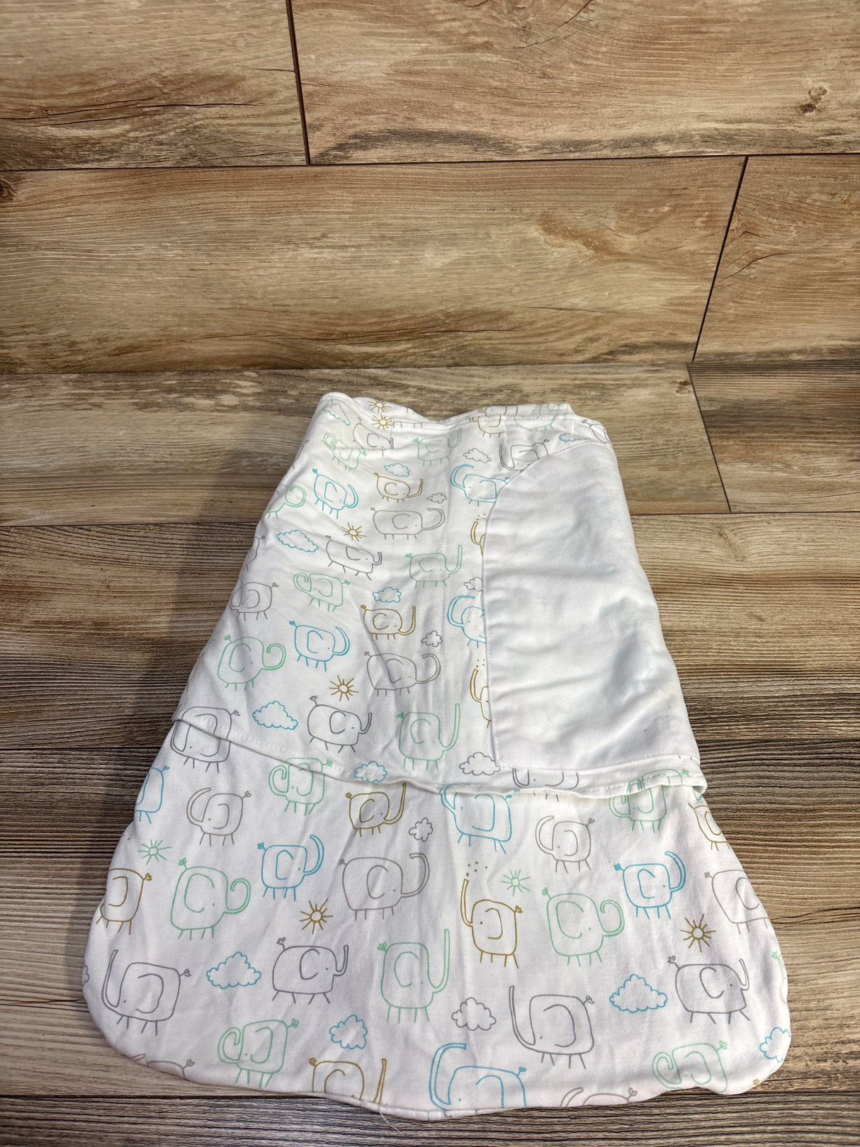 Halo Elephant SleepSack Swaddle White sz 0-3m