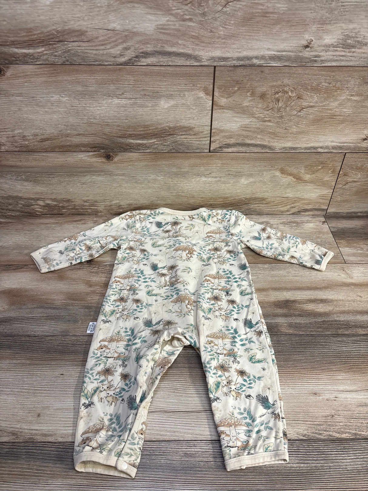Woodland Creature Print Coverall Beige sz 18-24m