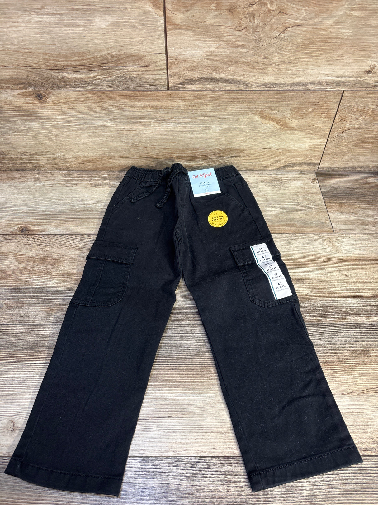 NEW Cat & Jack Relaxed Cargo Joggers Black sz 4T