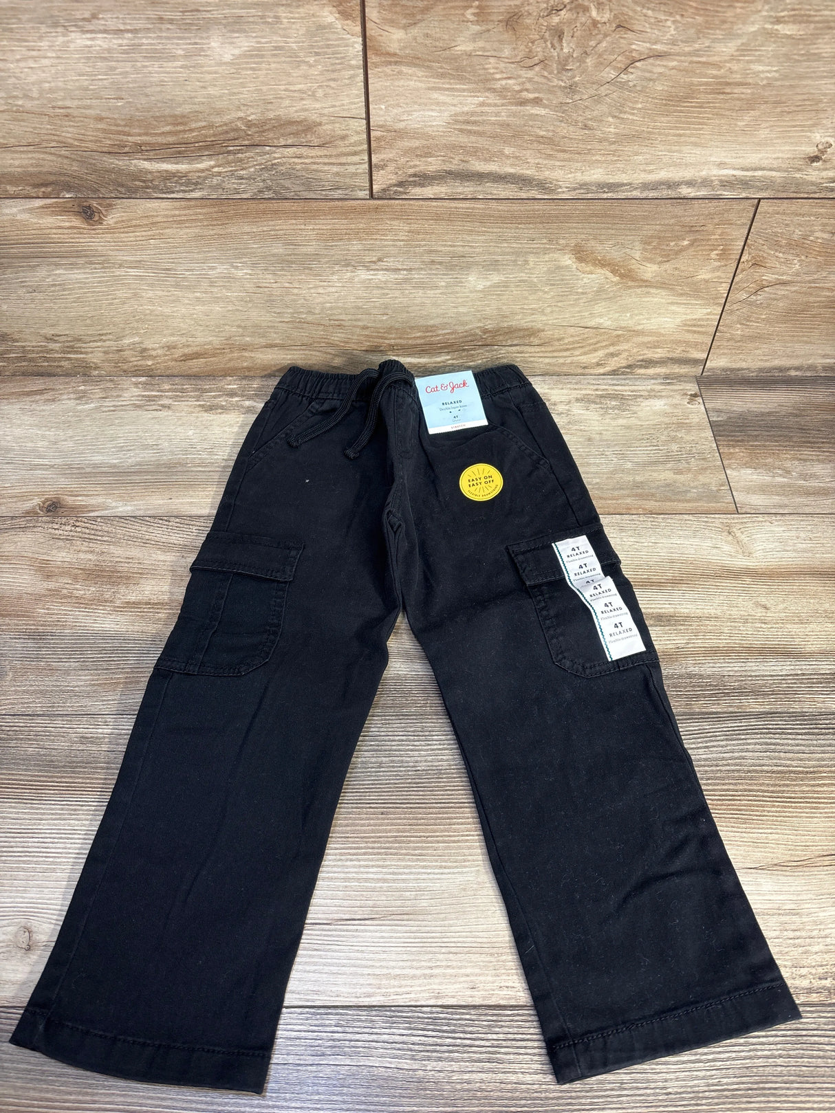 NEW Cat & Jack Relaxed Cargo Joggers Black sz 4T