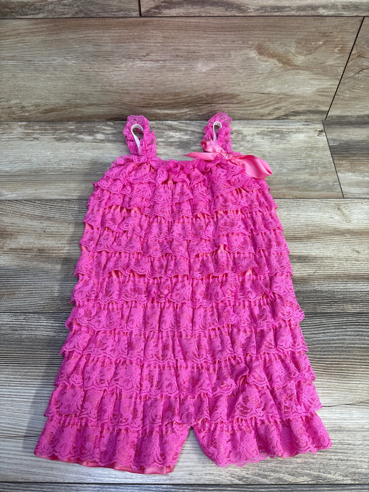 Cutie Baby Boutique Lace Romper Pink sz 2-3T