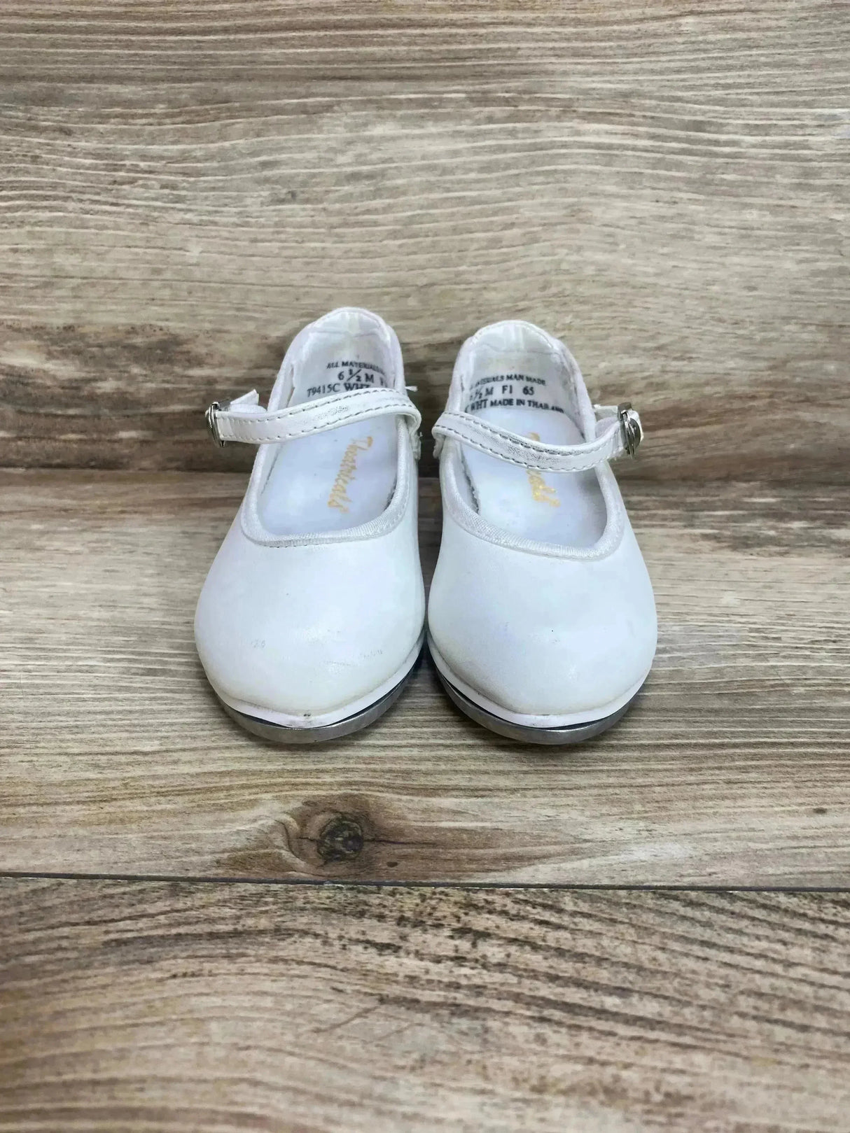 Theatricals Tap Buckle Shoes White Sz 6.5c - Me n Mommy To Be