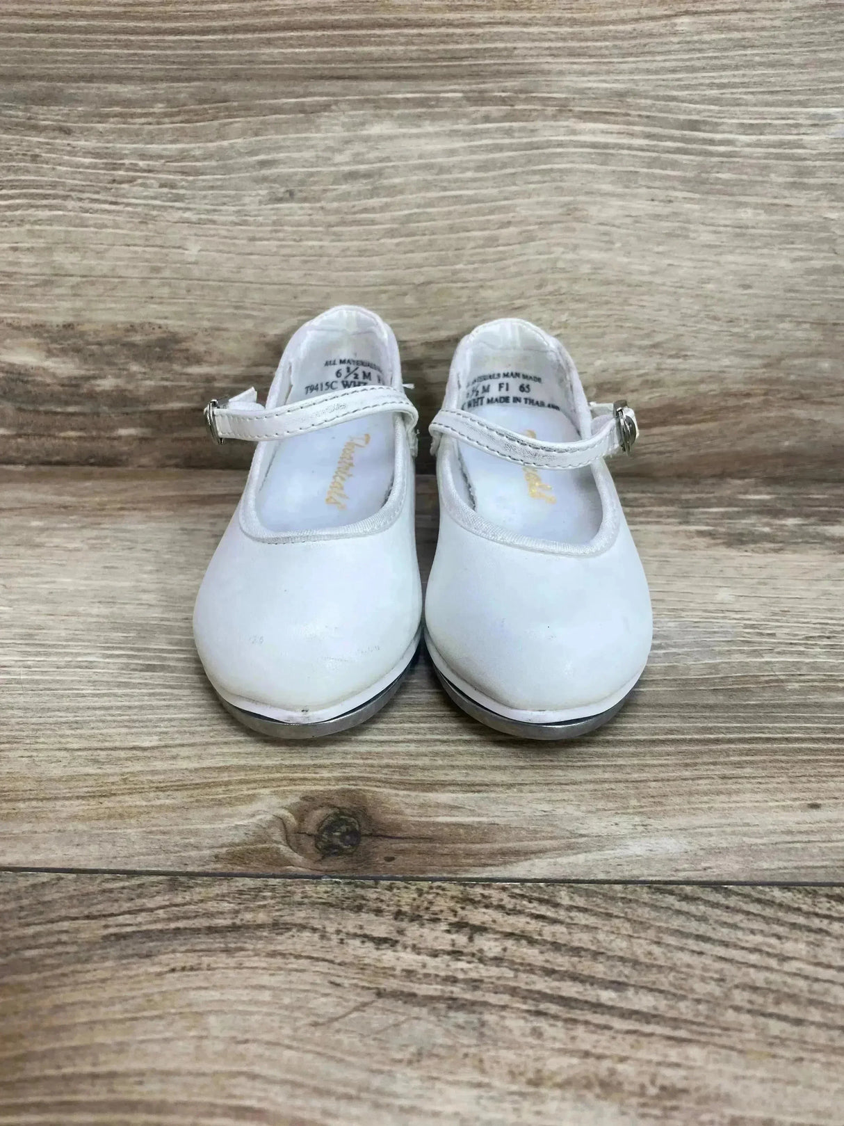Theatricals Tap Buckle Shoes White Sz 6.5c - Me n Mommy To Be