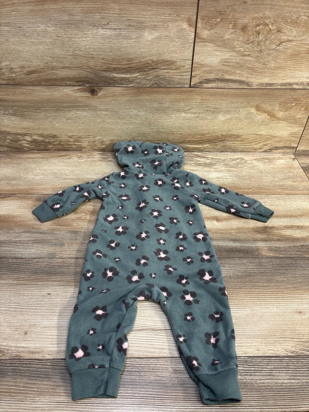 Carter's Blanket Hooded Coverall Green sz 6m