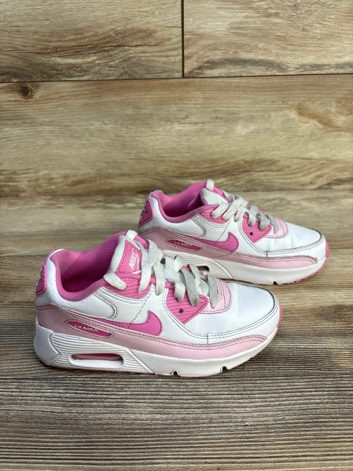 Nike Air Max 90 PS 'White Pink Foam' sz 1Y - Me n Mommy To Be
