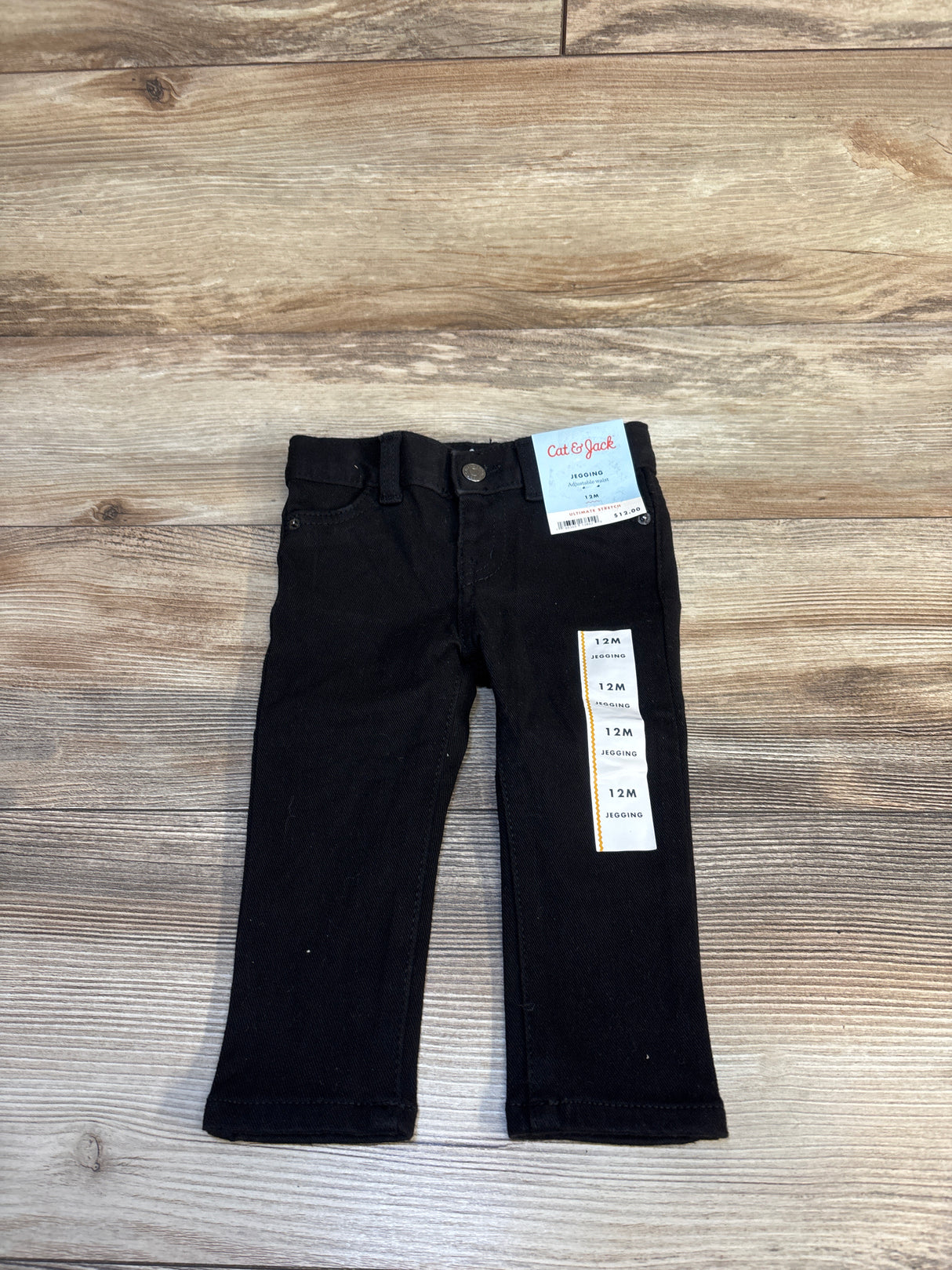 NEW Cat & Jack Ultimate Stretch Jeans Black sz 12m